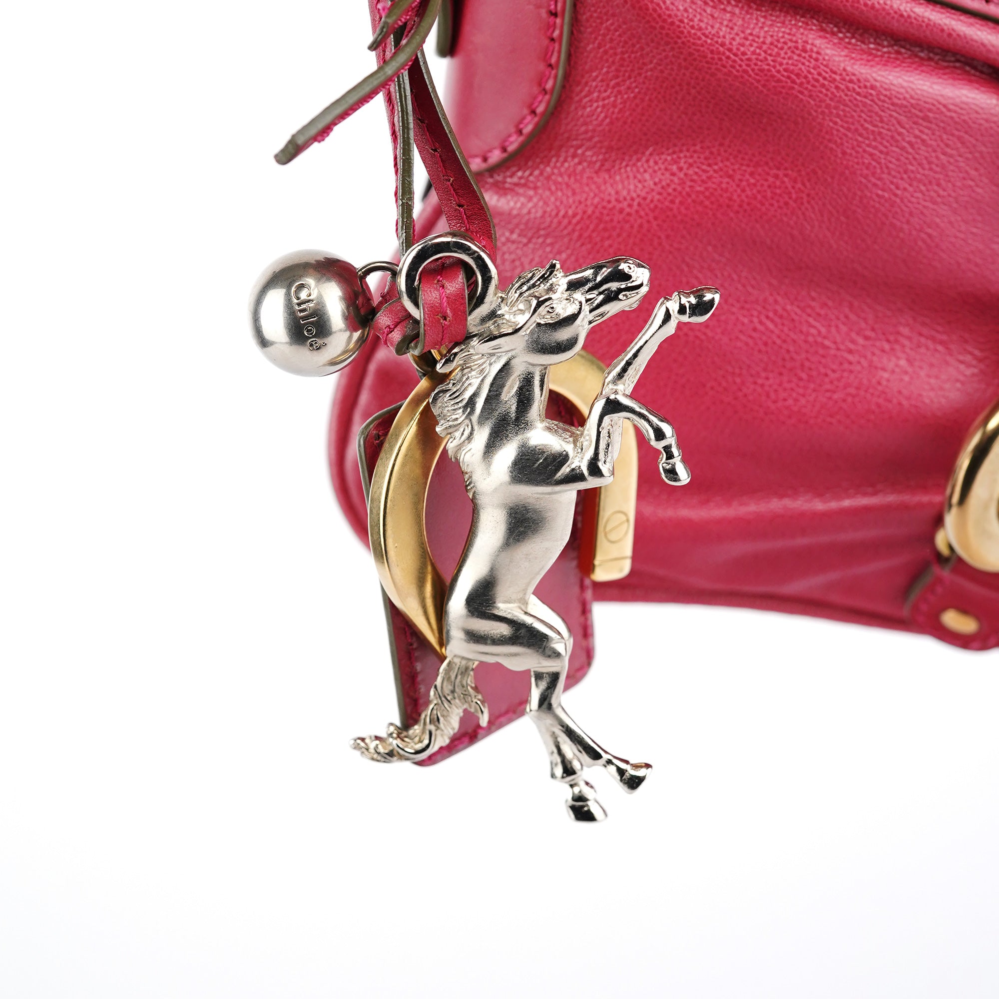 Pink Leather Kerala Shoulder Bag