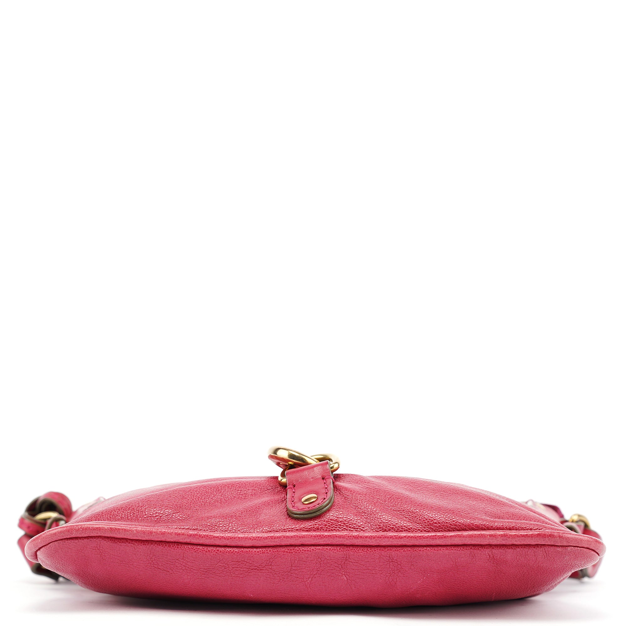 Pink Leather Kerala Shoulder Bag