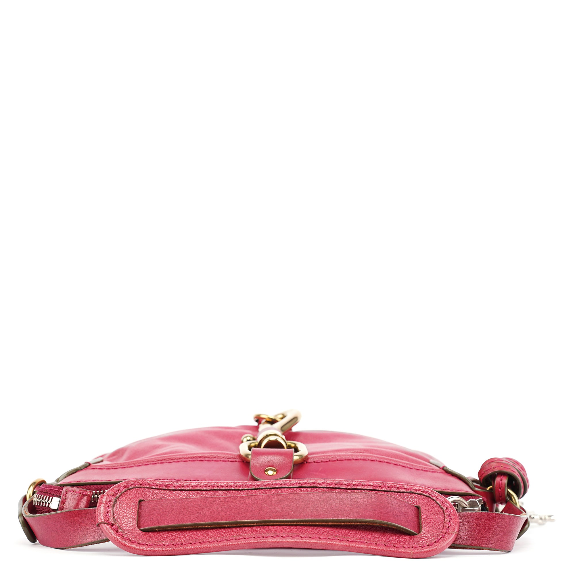Pink Leather Kerala Shoulder Bag