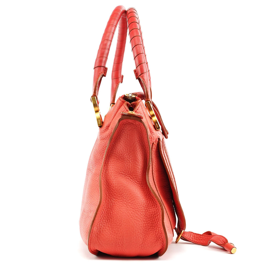 Hot Pink Leather Marcie 2-Way Bag