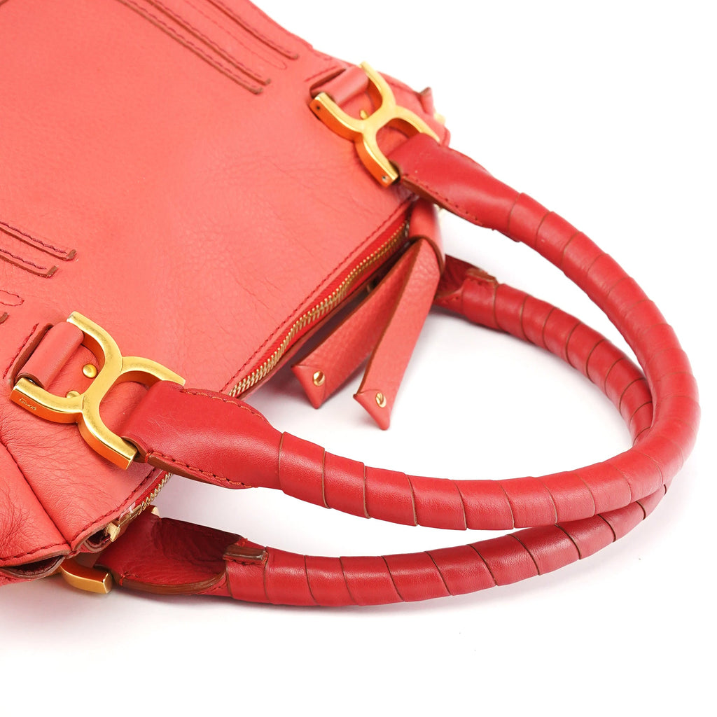 Hot Pink Leather Marcie 2-Way Bag