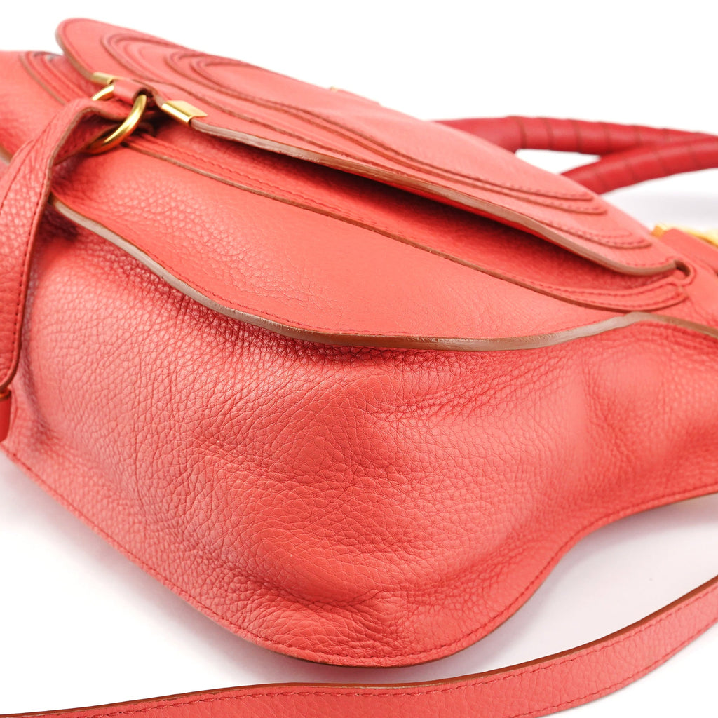 Hot Pink Leather Marcie 2-Way Bag