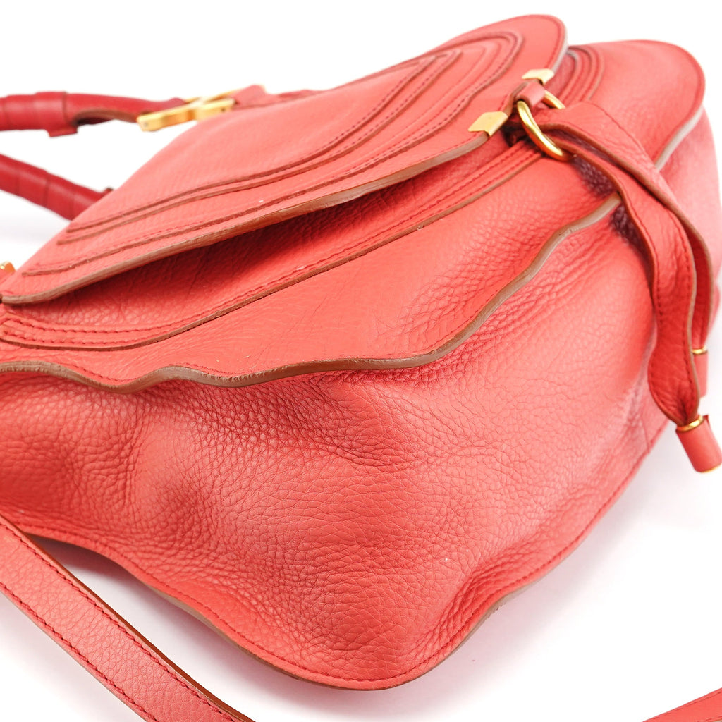 Hot Pink Leather Marcie 2-Way Bag