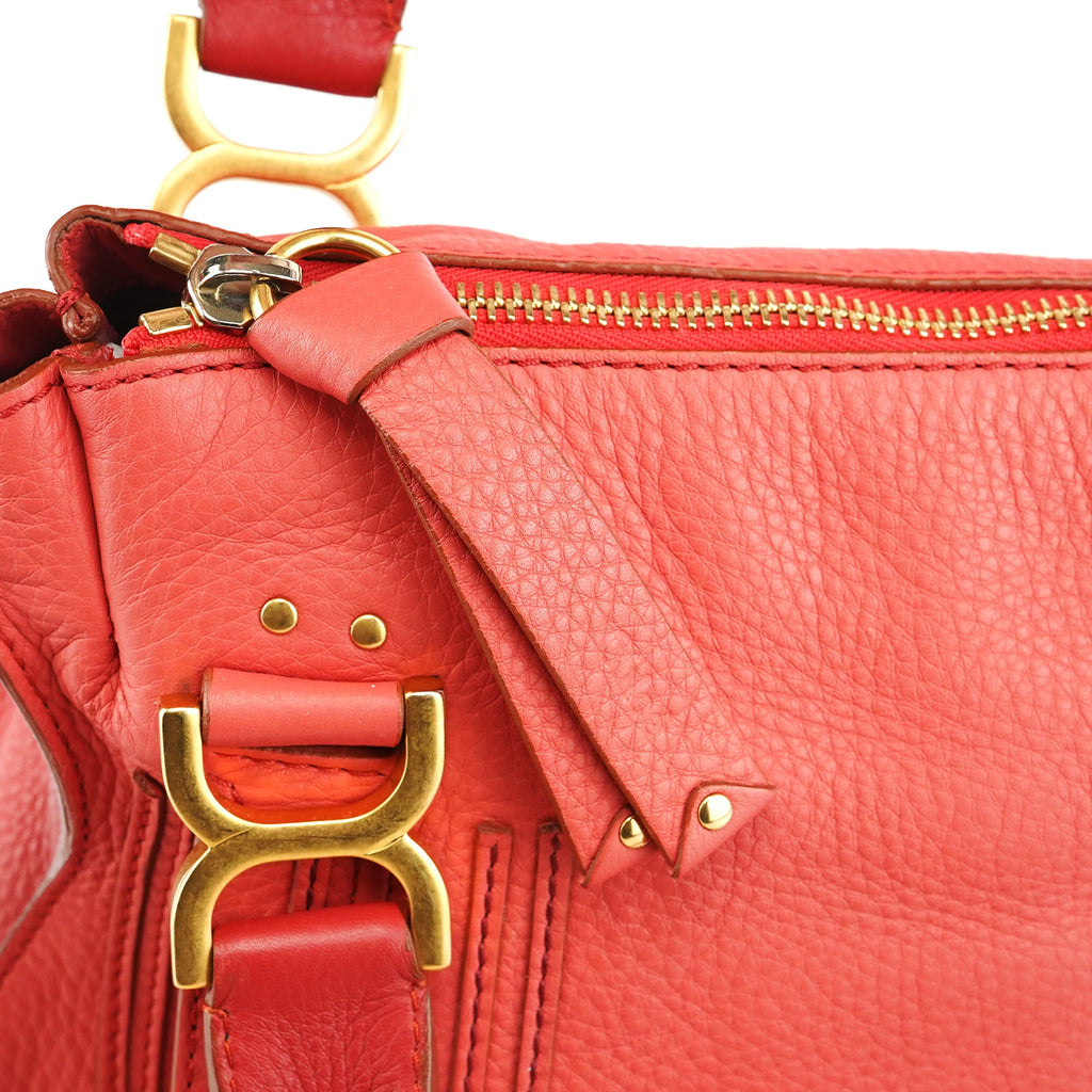 Hot Pink Leather Marcie 2-Way Bag