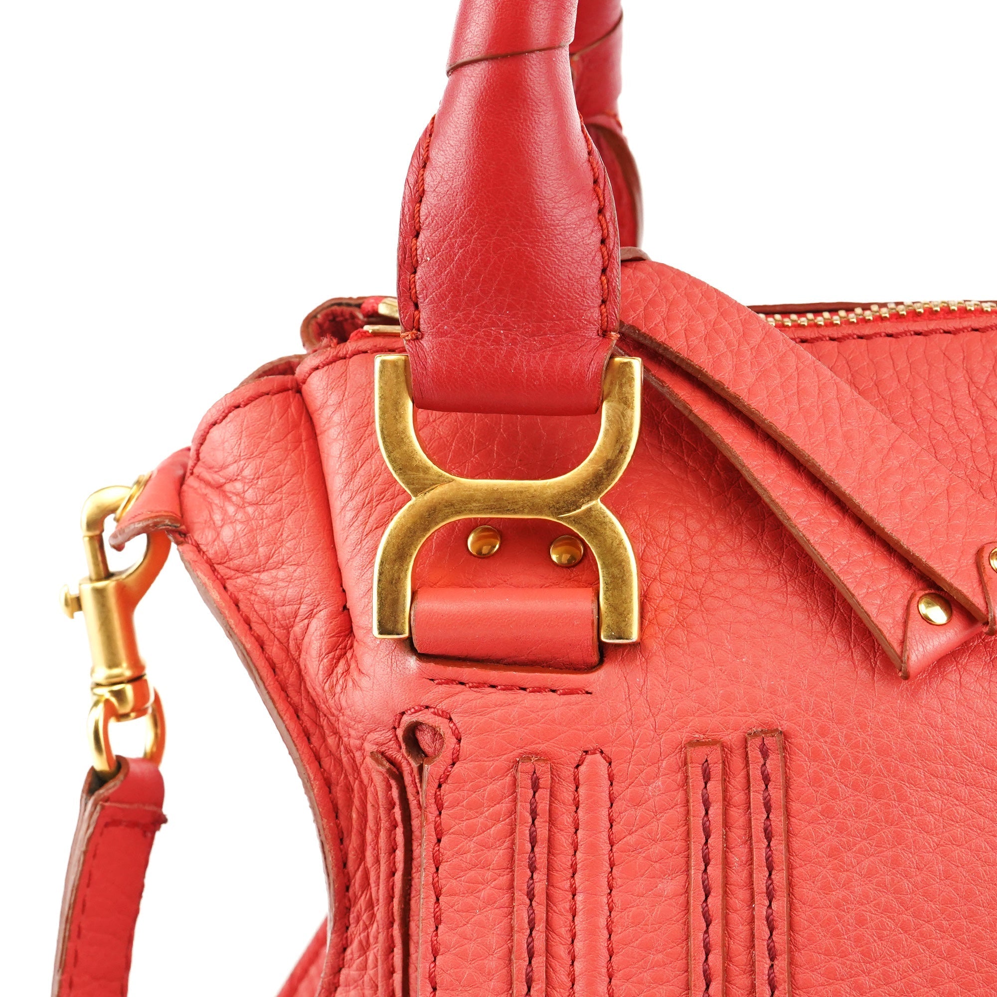 Hot Pink Leather Marcie 2-Way Bag