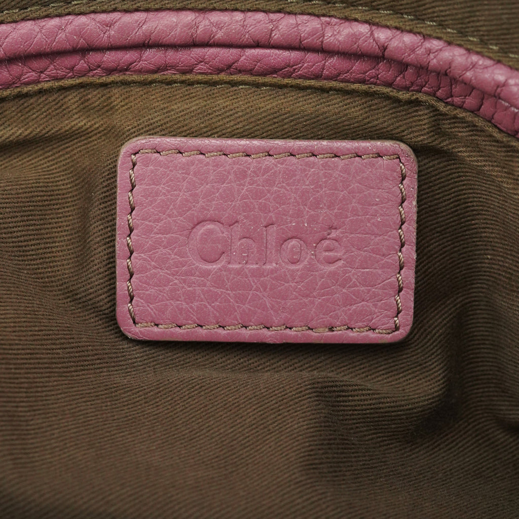 Pink Leather Marcie 2-Way Bag