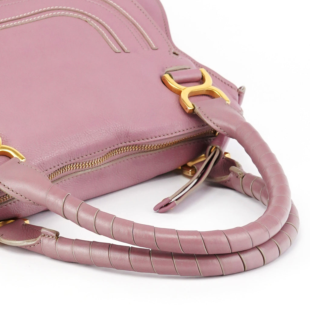 Pink Leather Marcie 2-Way Bag