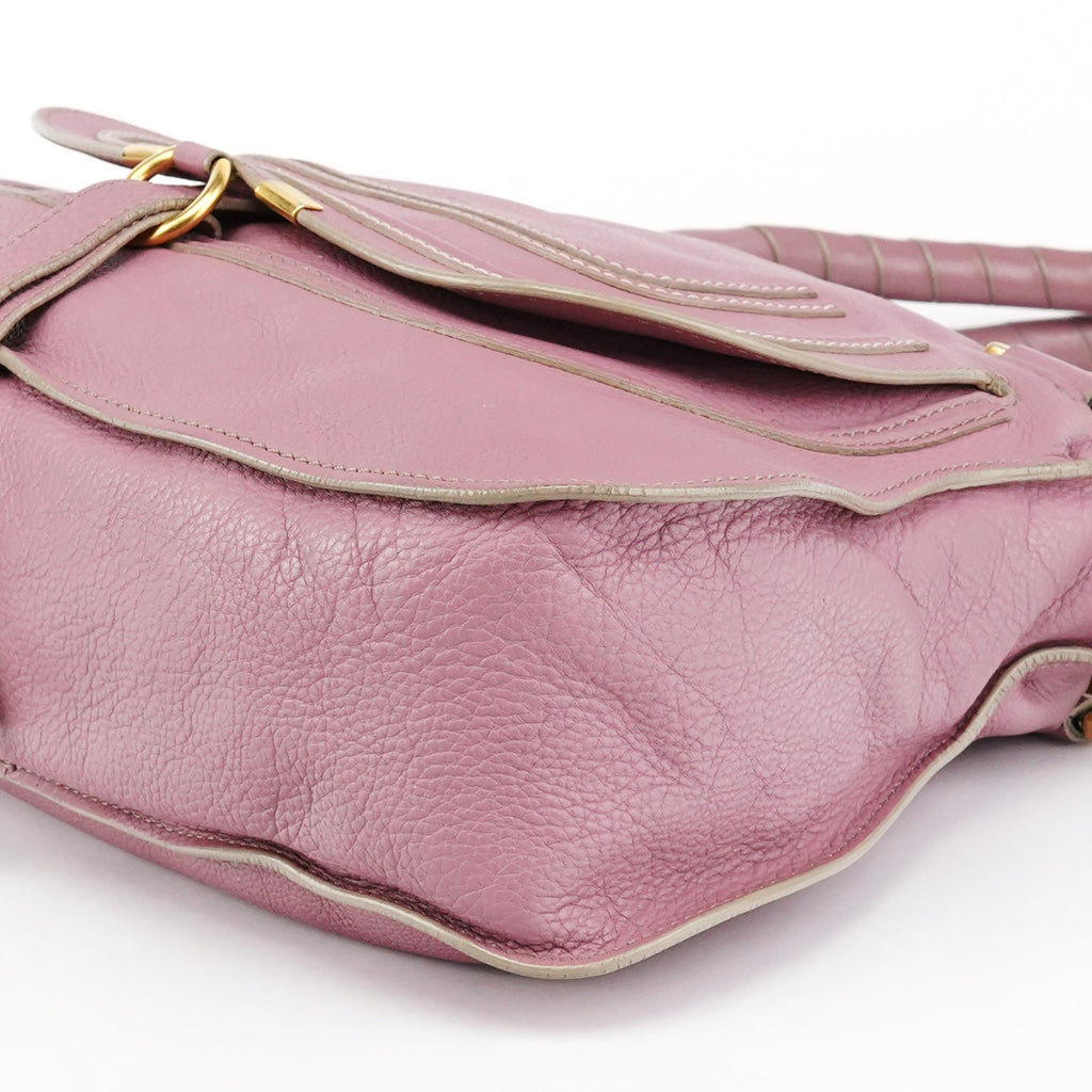 Pink Leather Marcie 2-Way Bag