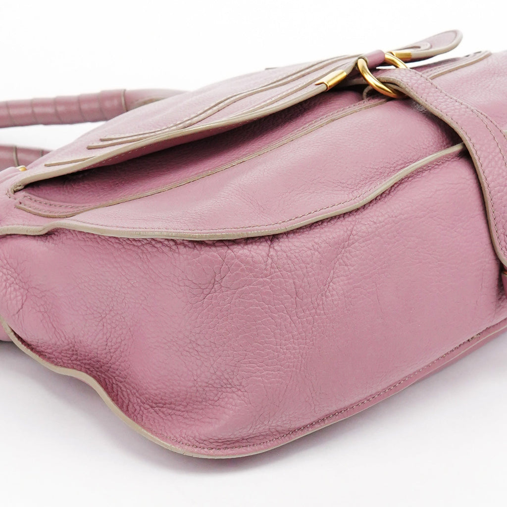 Pink Leather Marcie 2-Way Bag