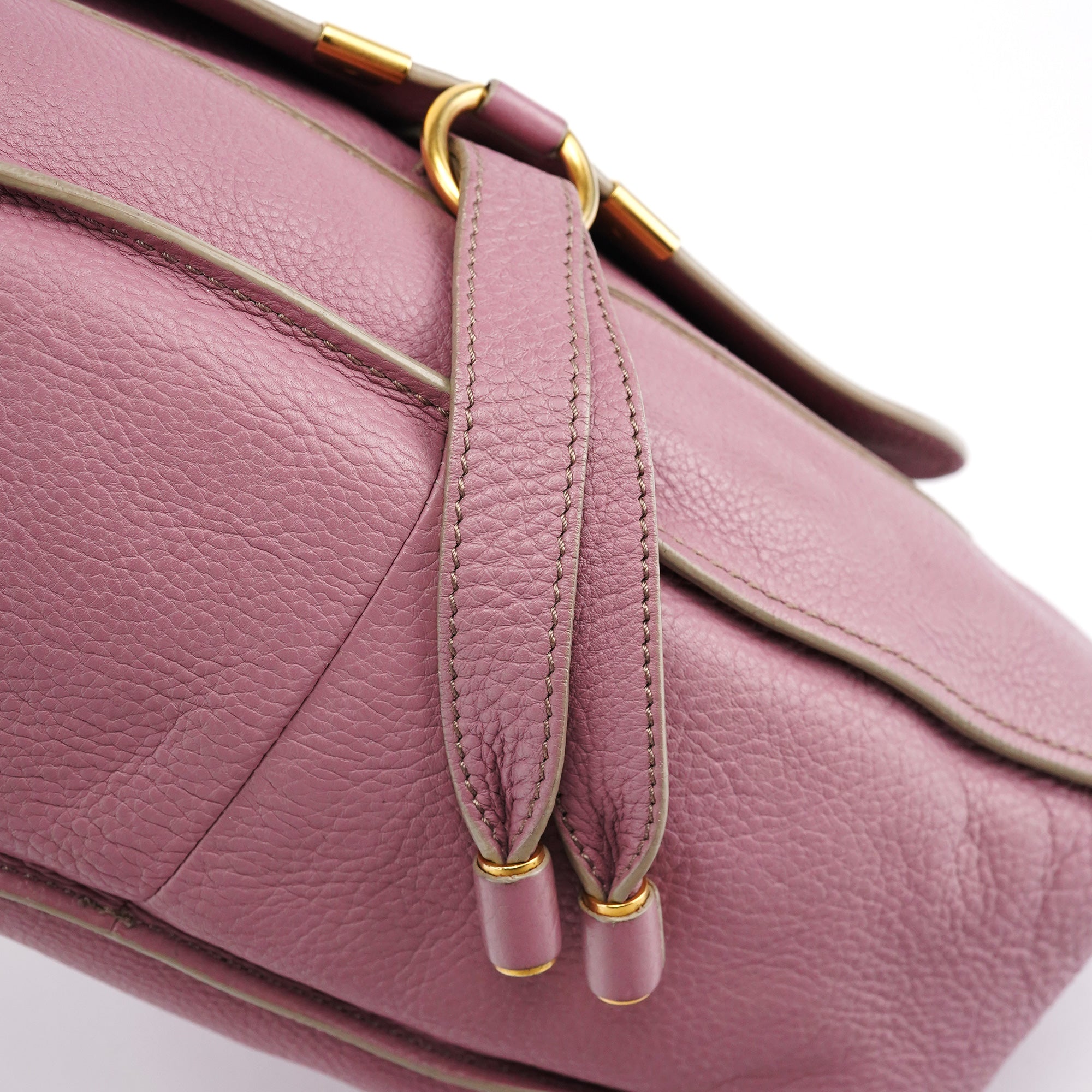 Pink Leather Marcie 2-Way Bag