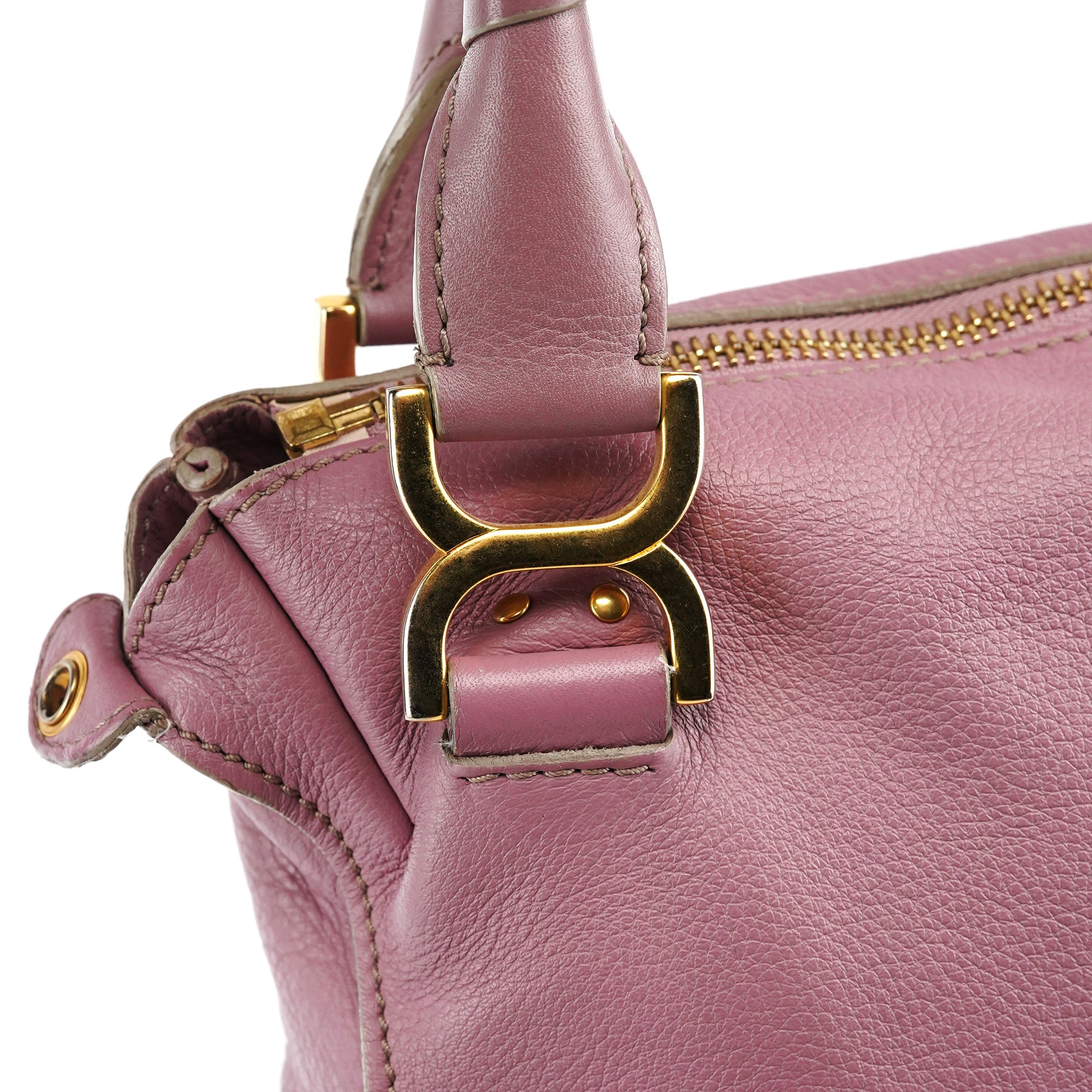 Pink Leather Marcie 2-Way Bag