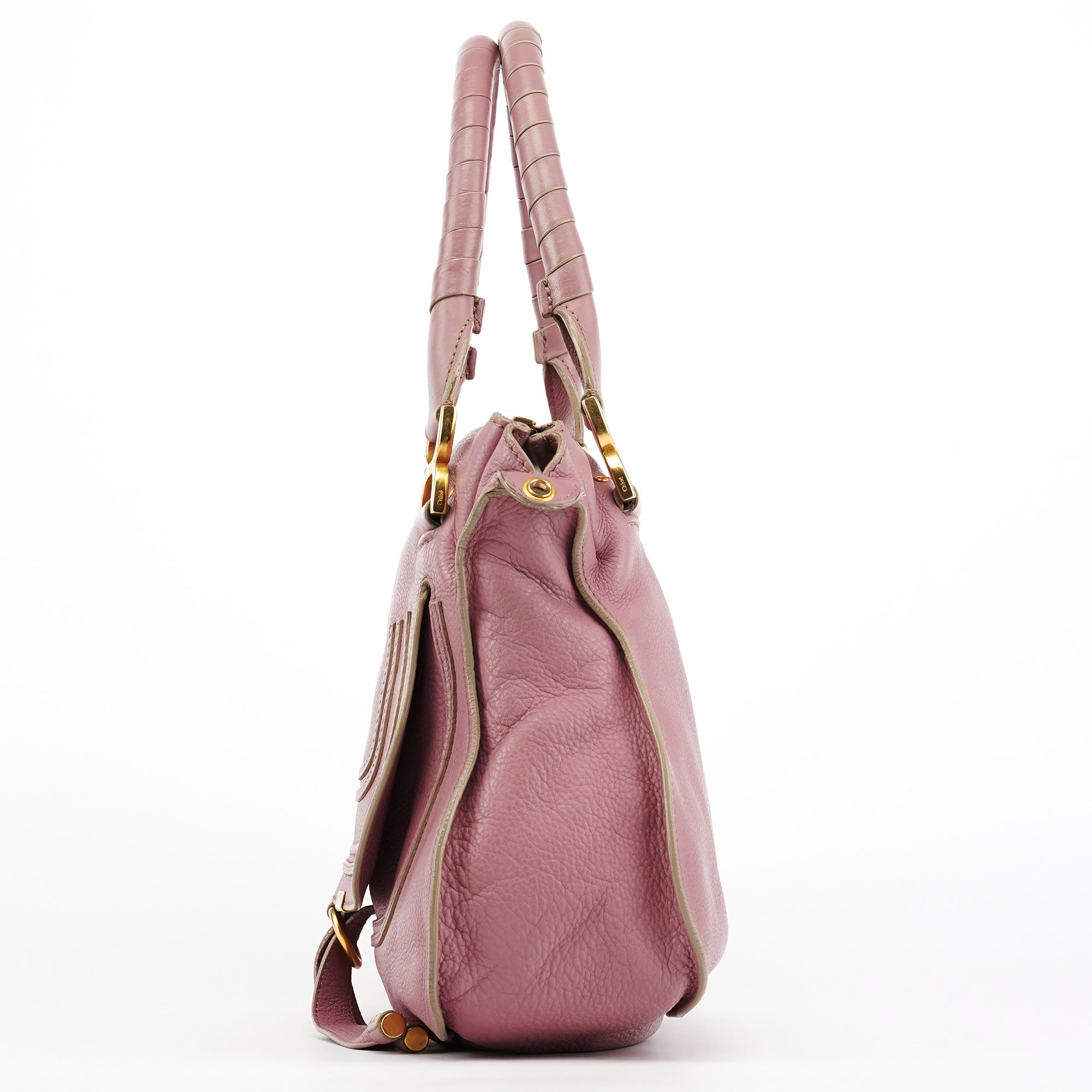Pink Leather Marcie 2-Way Bag