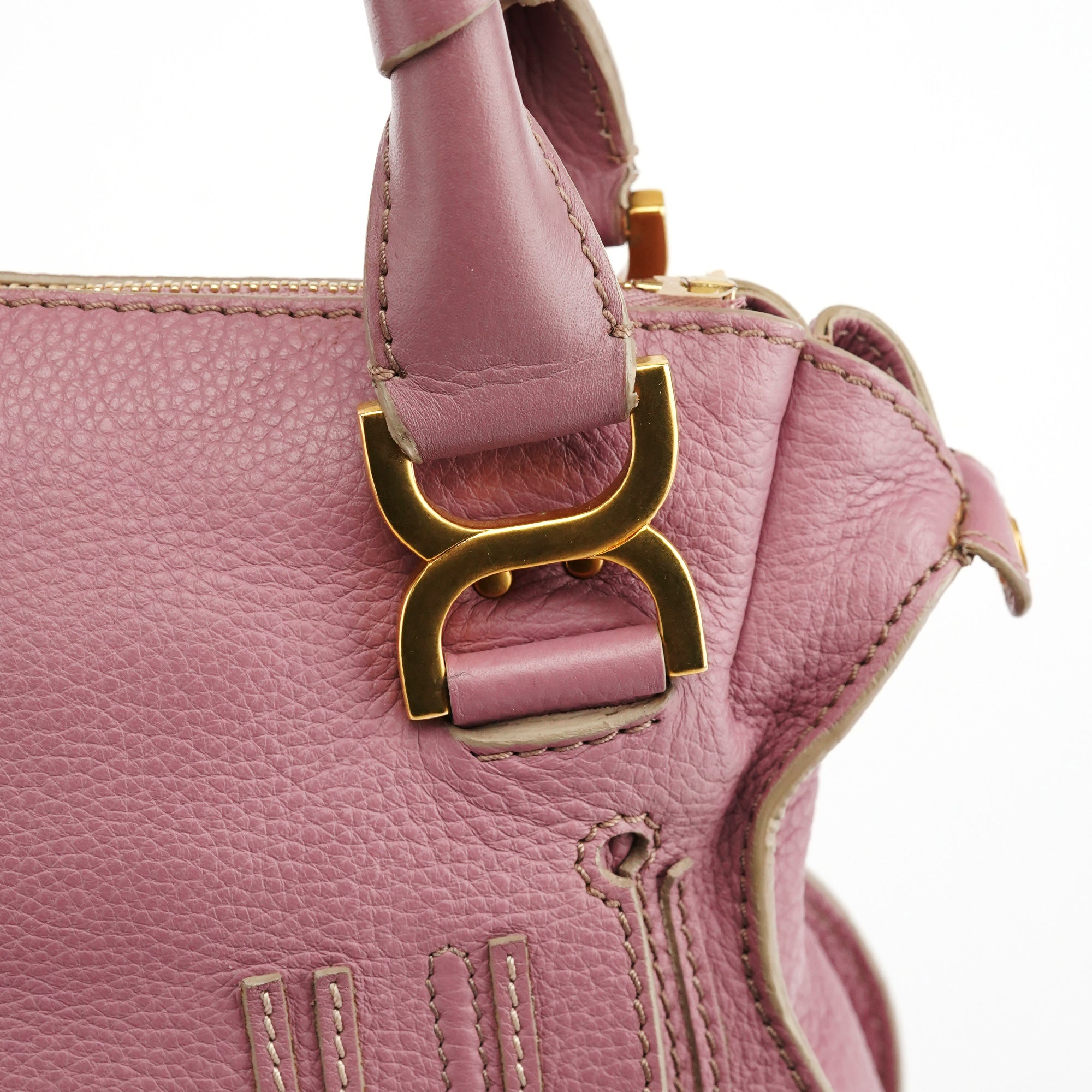 Pink Leather Marcie 2-Way Shoulder Bag