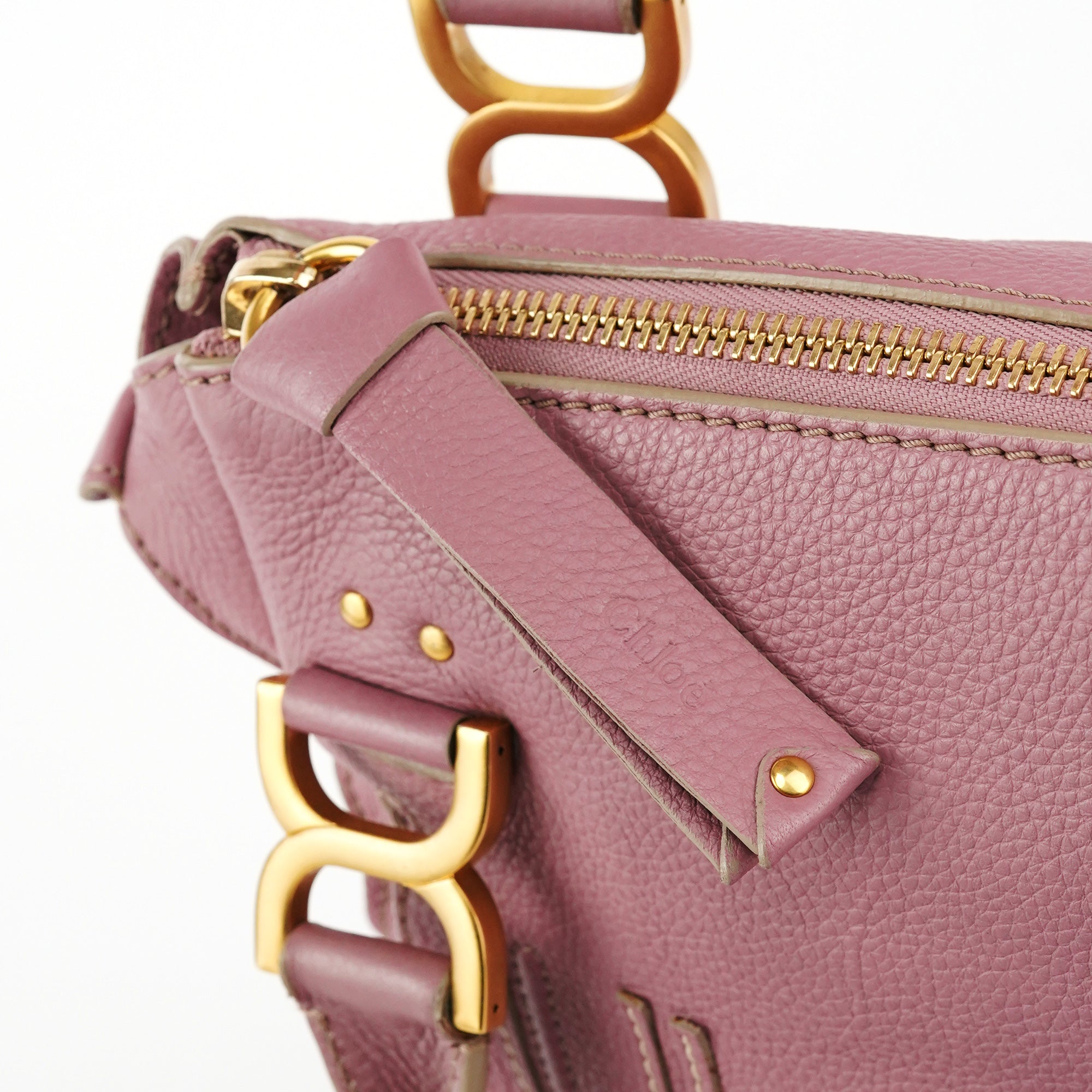 Pink Leather Marcie 2-Way Shoulder Bag