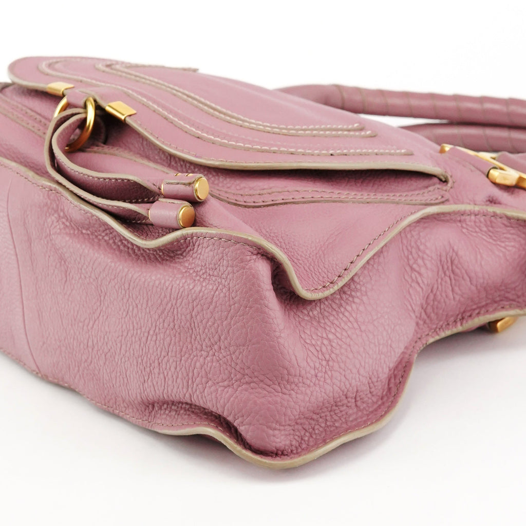 Pink Leather Marcie 2-Way Shoulder Bag