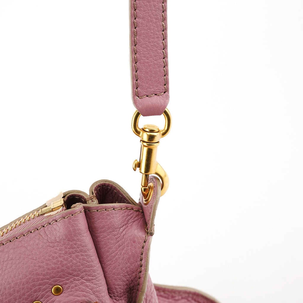 Pink Leather Marcie 2-Way Shoulder Bag