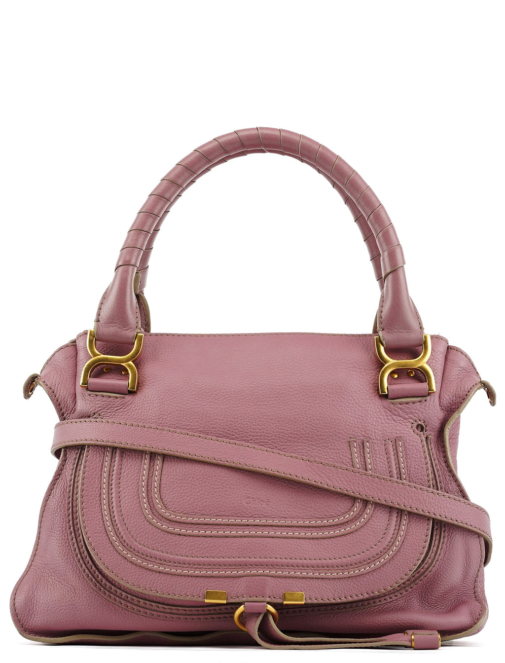 Pink Leather Marcie 2-Way Shoulder Bag