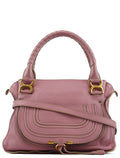 Pink Leather Marcie 2-Way Shoulder Bag