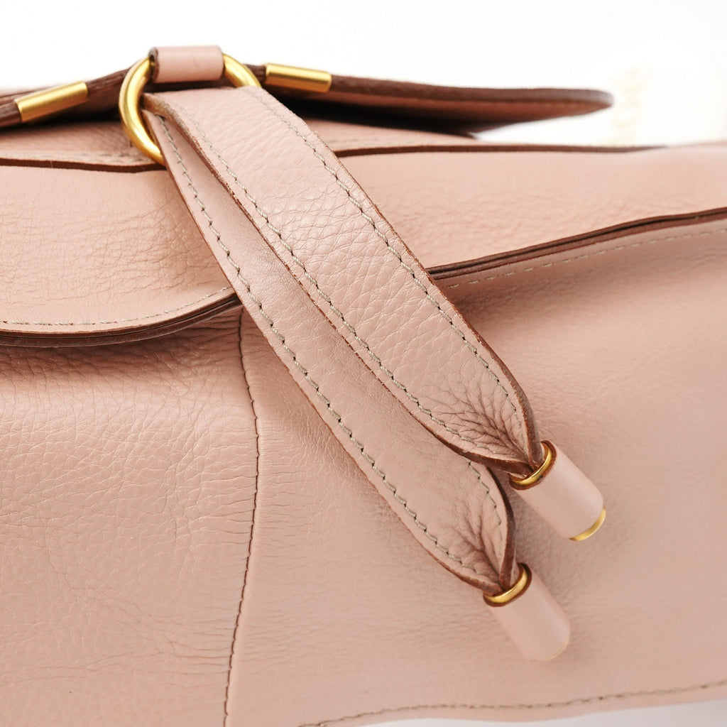 Soft Pink Leather Marcie Shoulder Bag