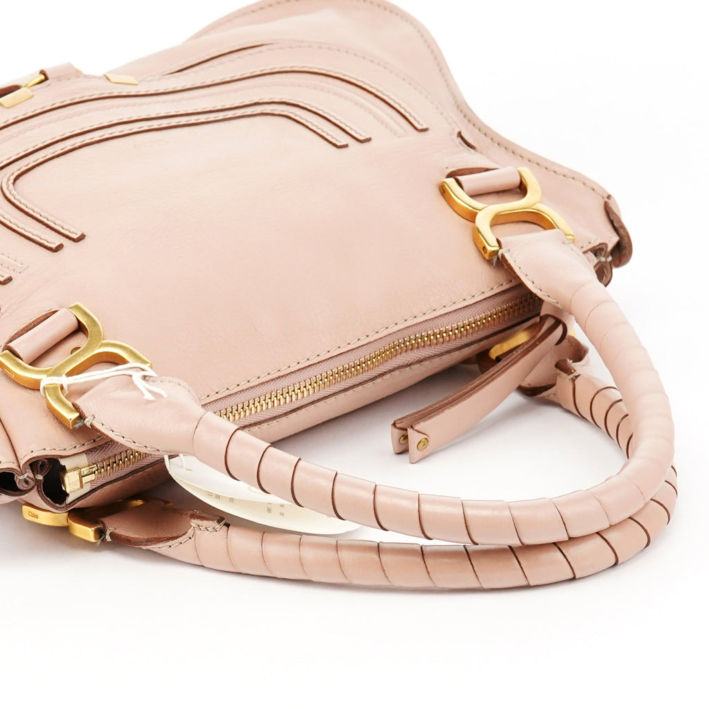 Soft Pink Leather Marcie Shoulder Bag