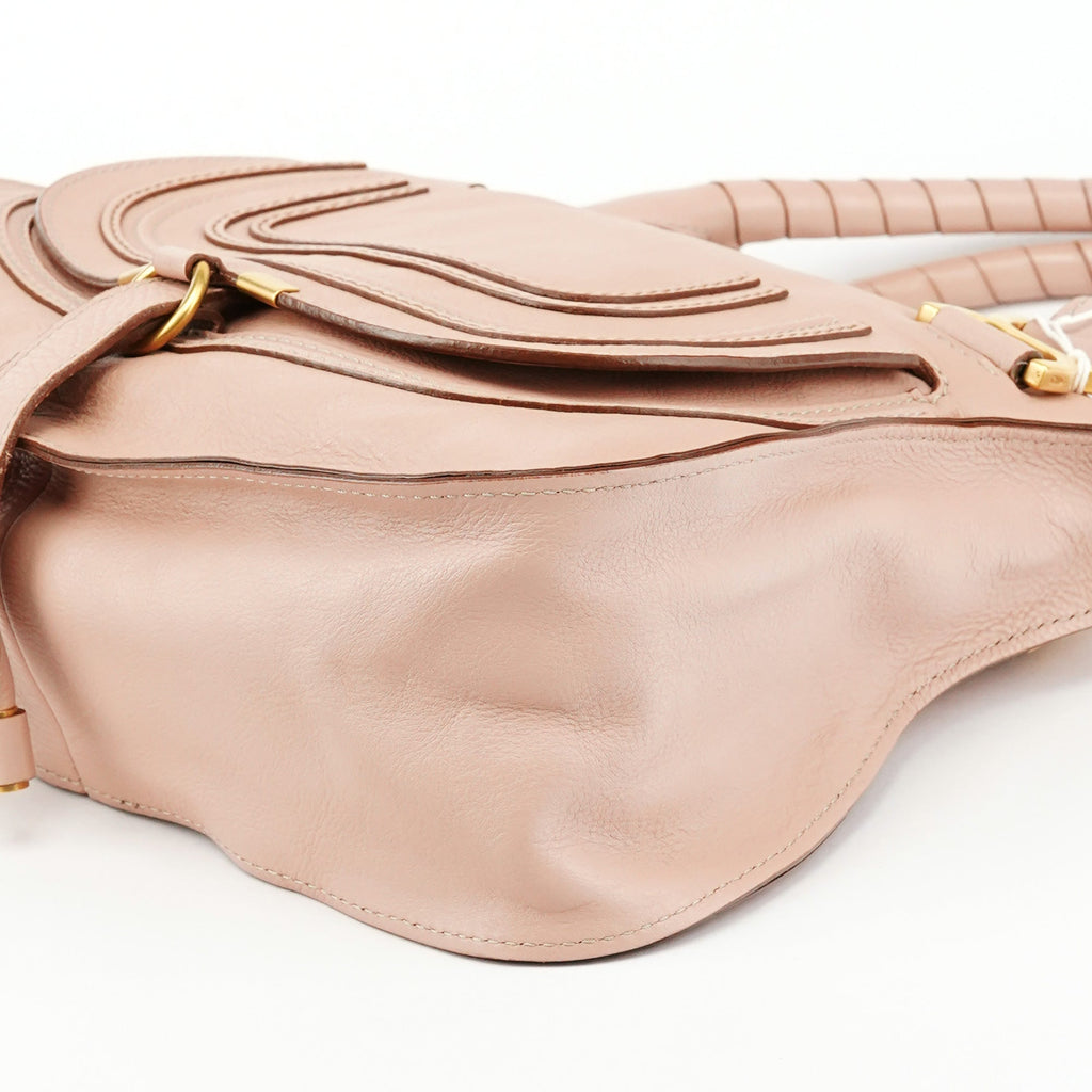 Soft Pink Leather Marcie Shoulder Bag