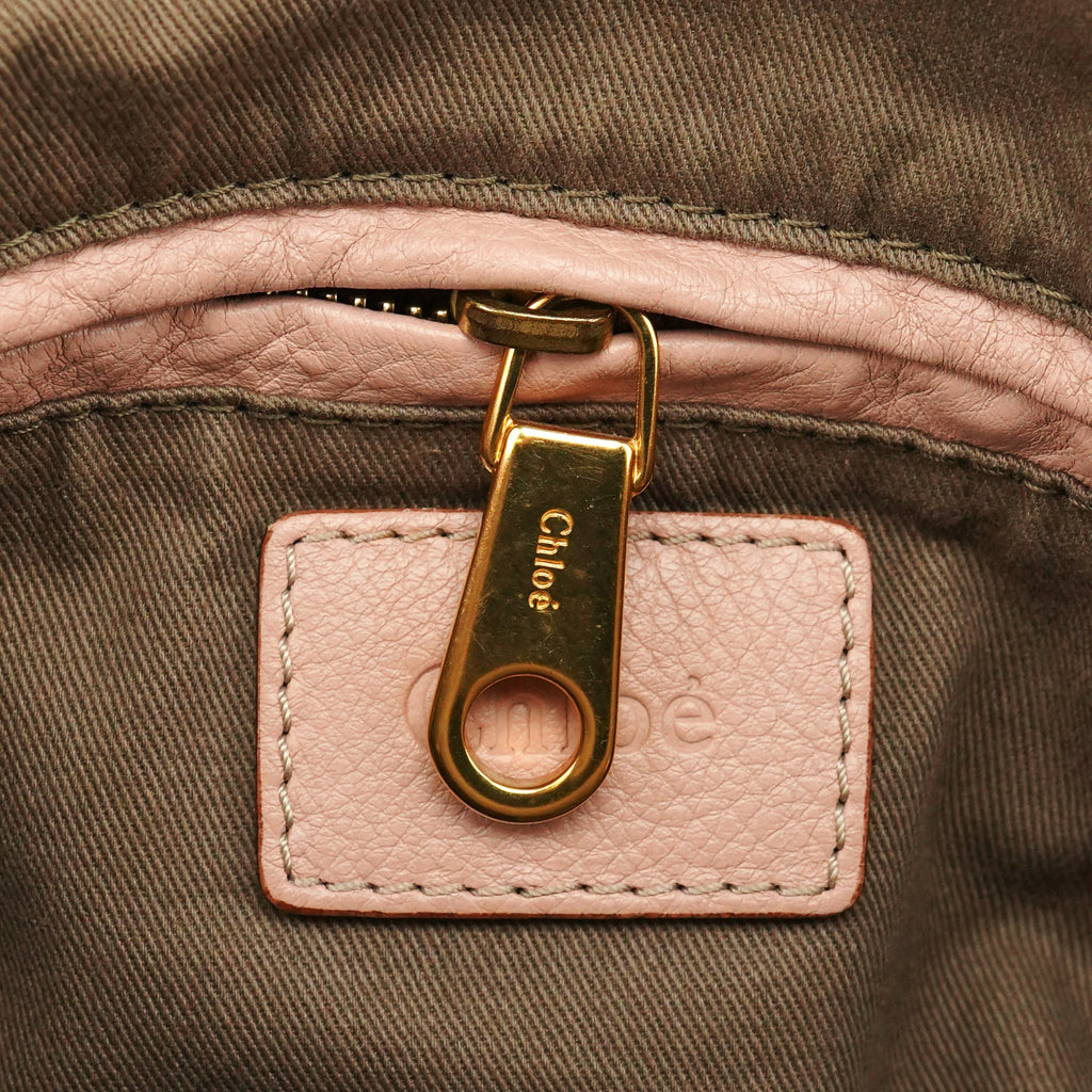 Soft Pink Leather Marcie Shoulder Bag
