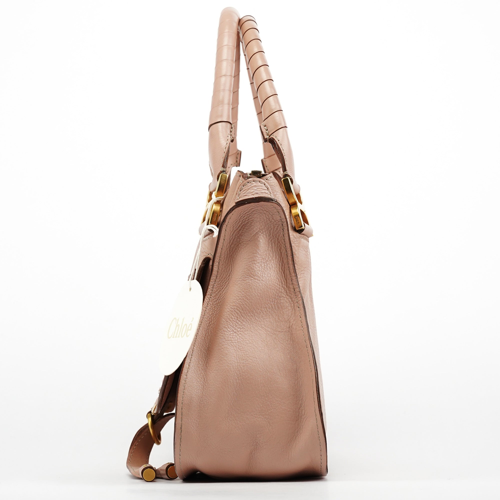 Soft Pink Leather Marcie Shoulder Bag