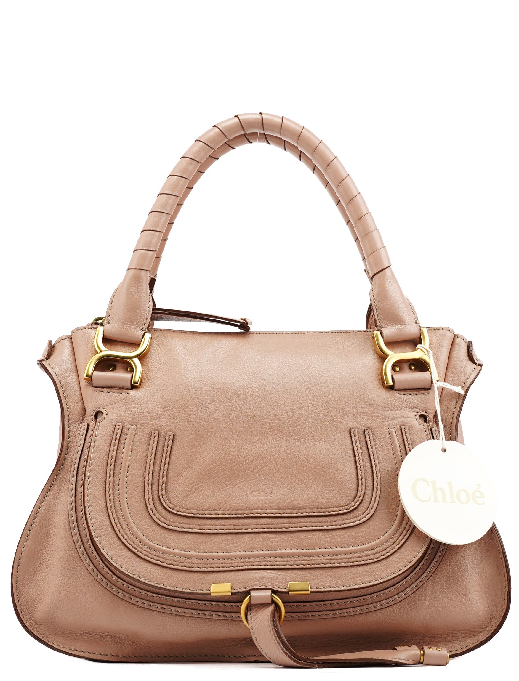 Soft Pink Leather Marcie Shoulder Bag