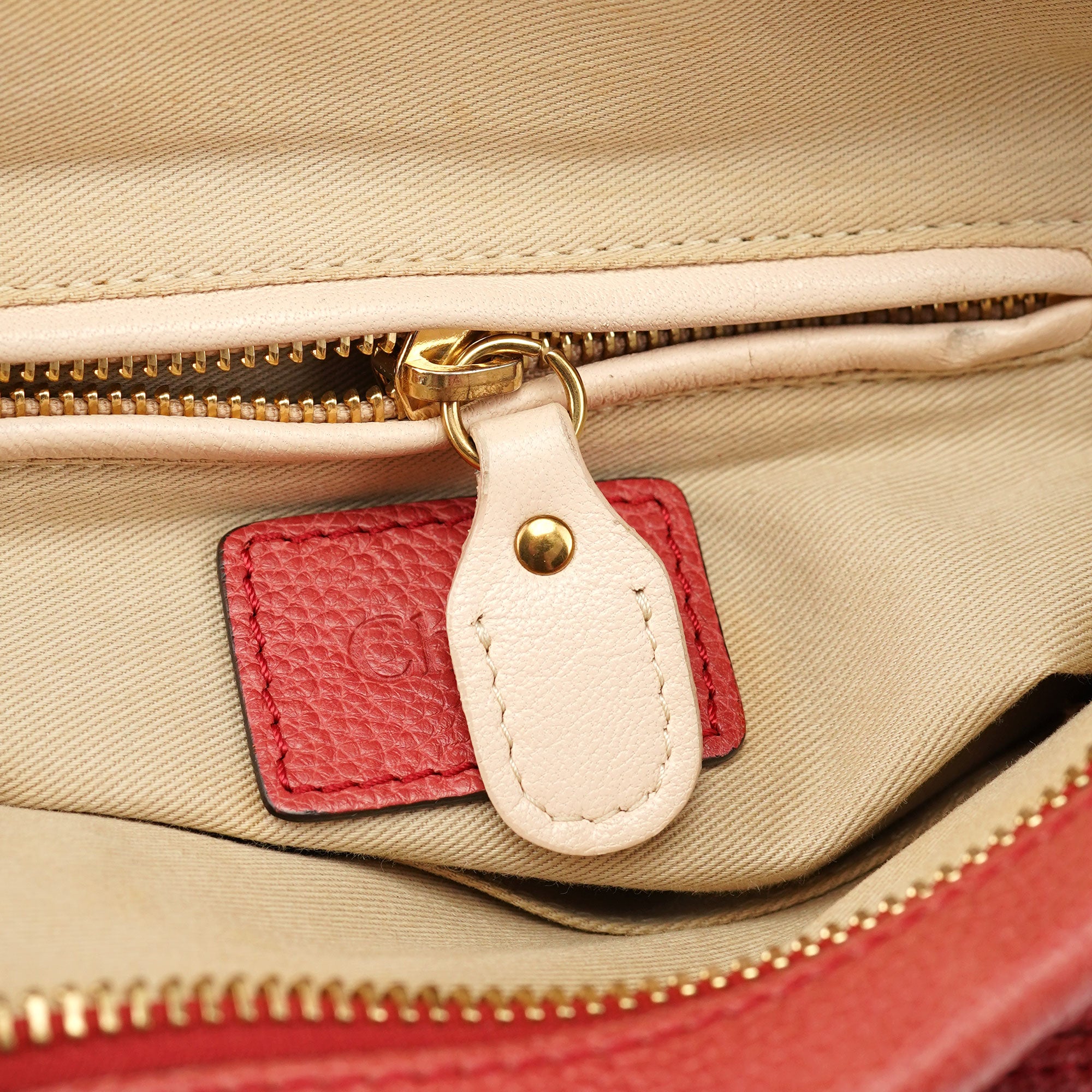 Pink Leather Paraty 2-Way Shoulder Bag
