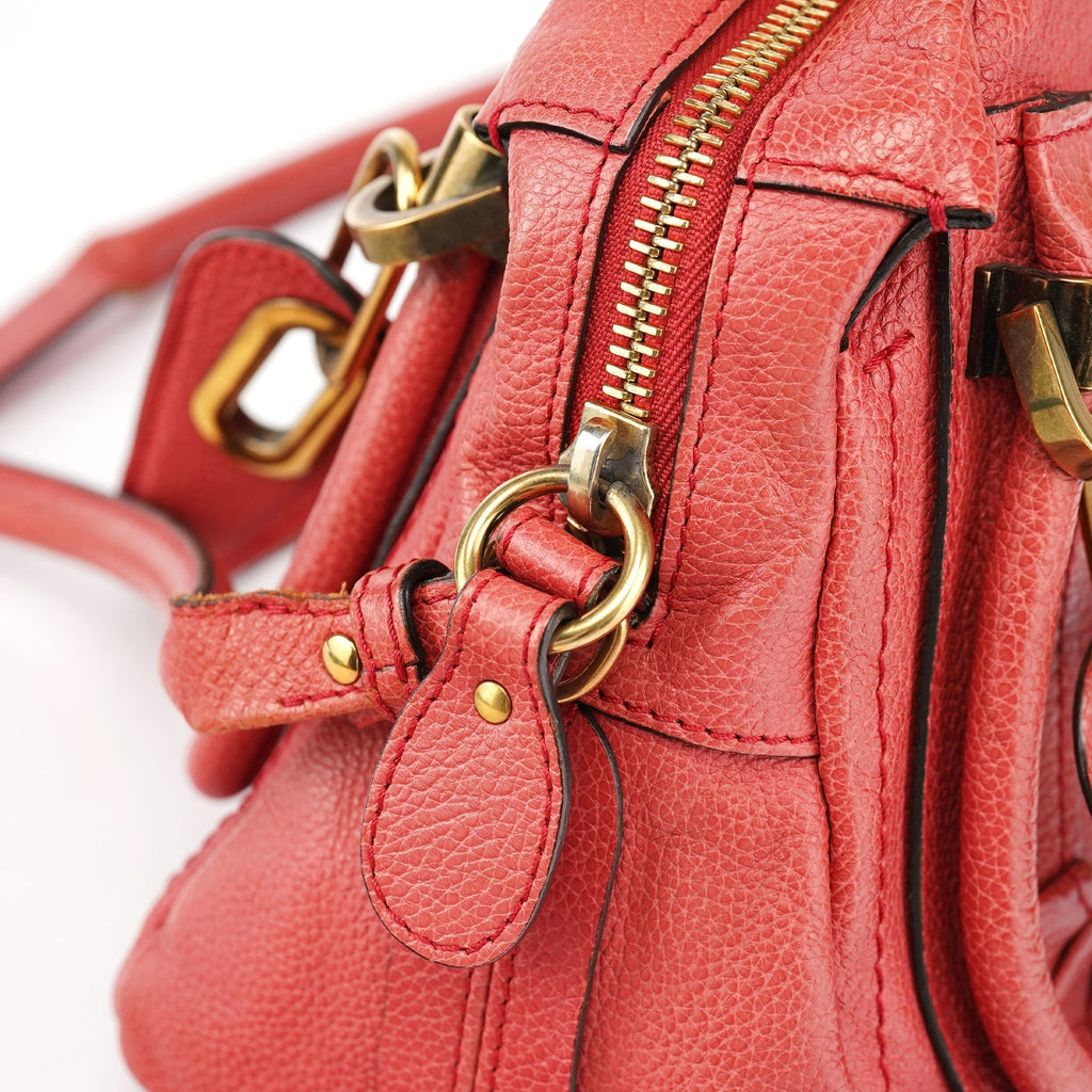 Pink Leather Paraty 2-Way Shoulder Bag