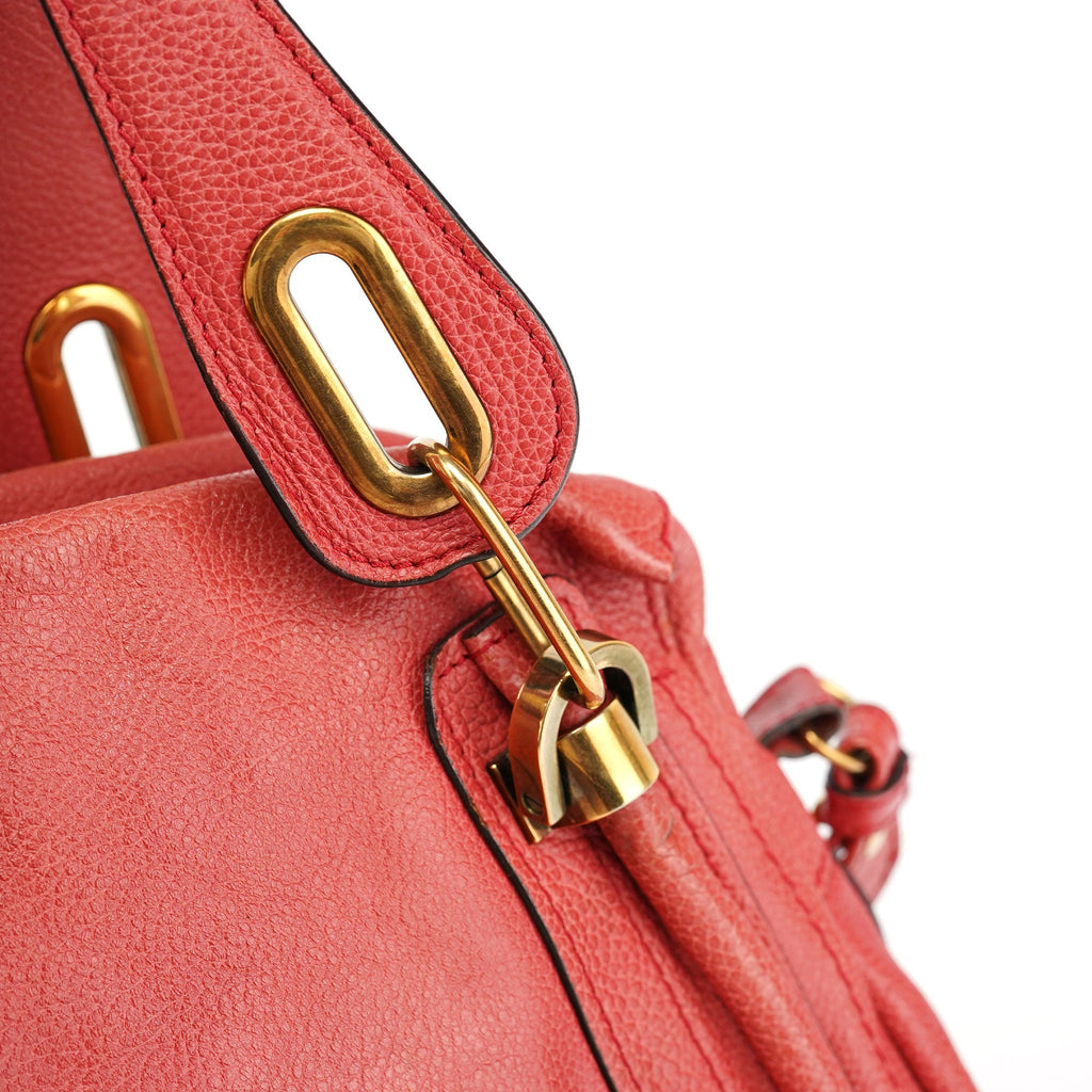 Pink Leather Paraty 2-Way Shoulder Bag