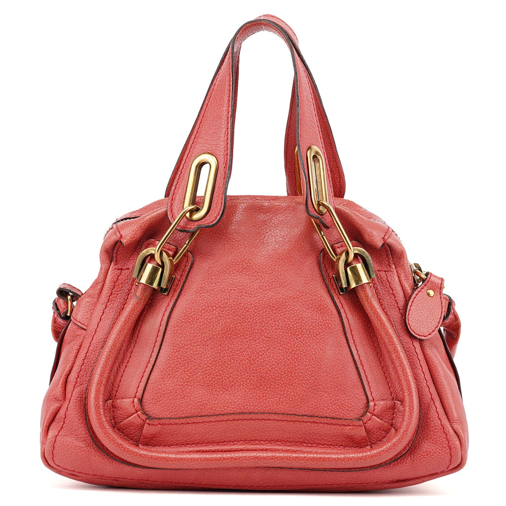 Pink Leather Paraty 2-Way Shoulder Bag