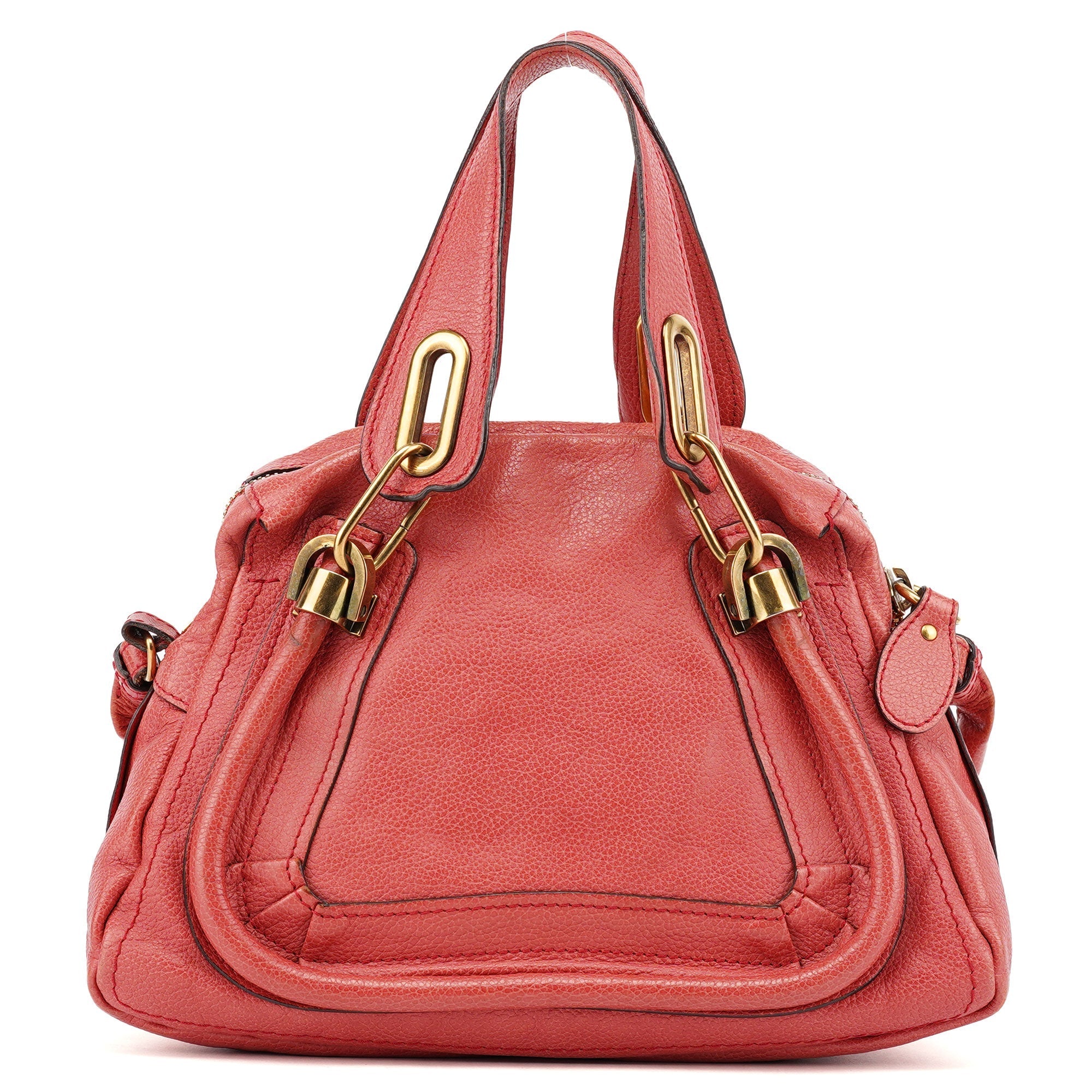 Pink Leather Paraty 2-Way Shoulder Bag