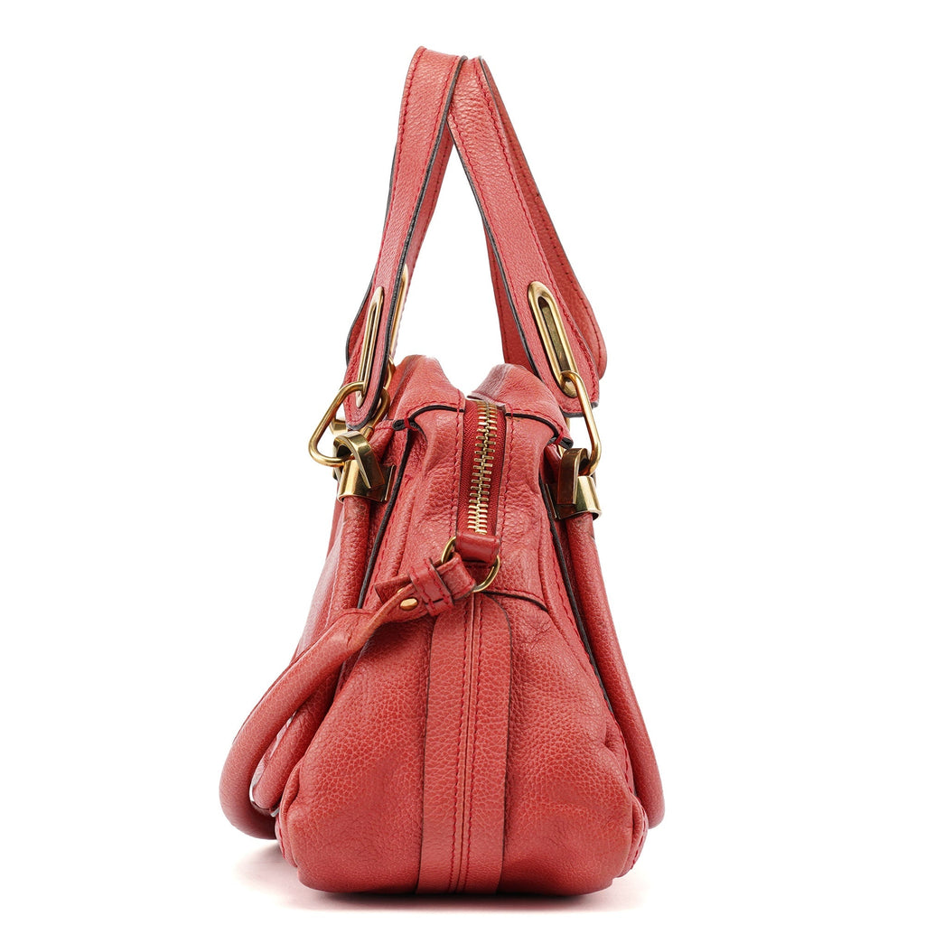 Pink Leather Paraty 2-Way Shoulder Bag