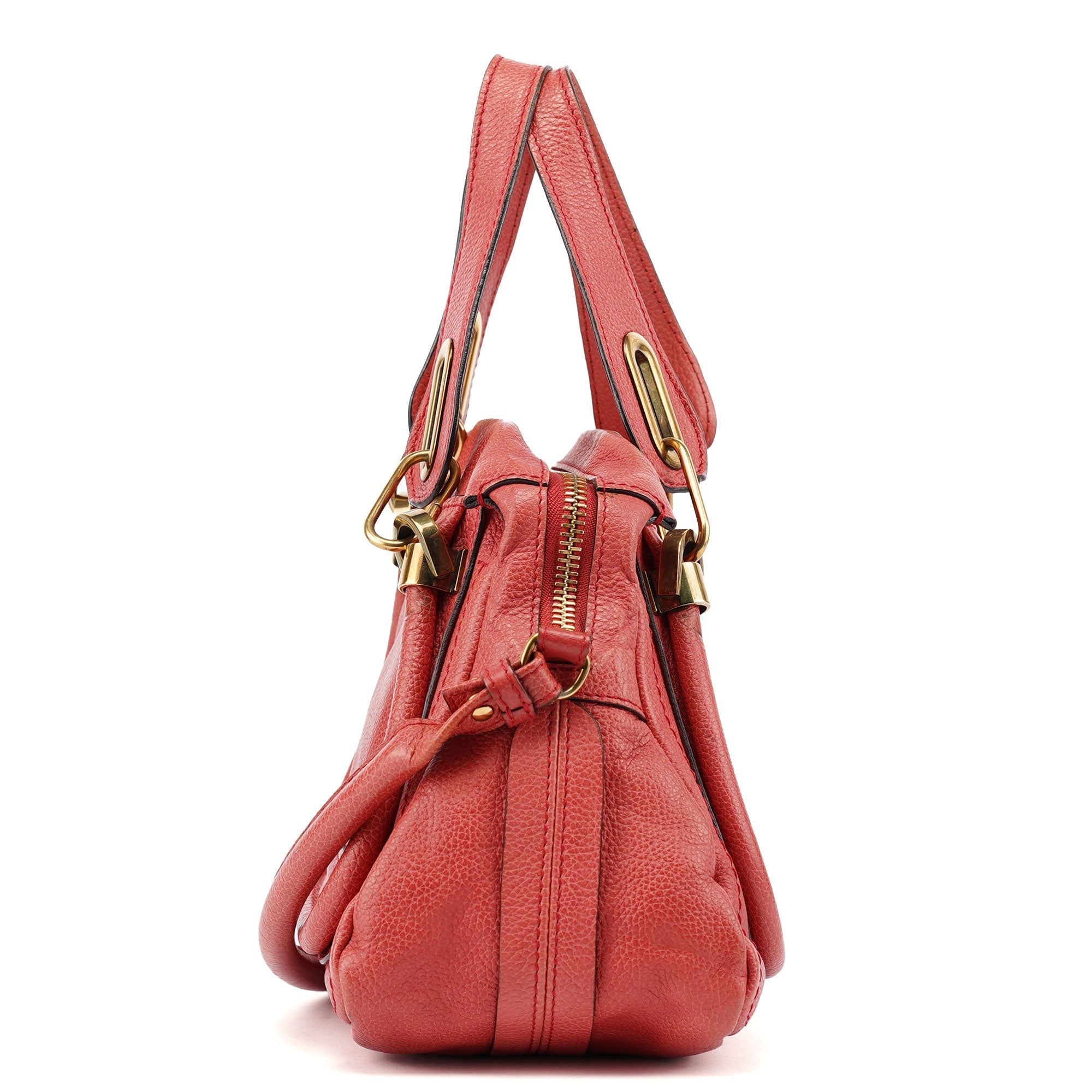 Pink Leather Paraty 2-Way Shoulder Bag