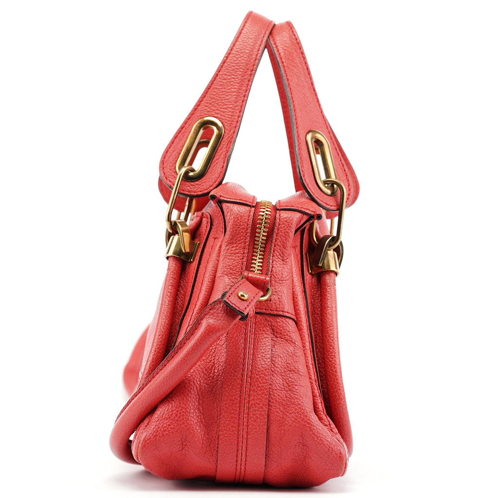 Pink Leather Paraty 2-Way Shoulder Bag