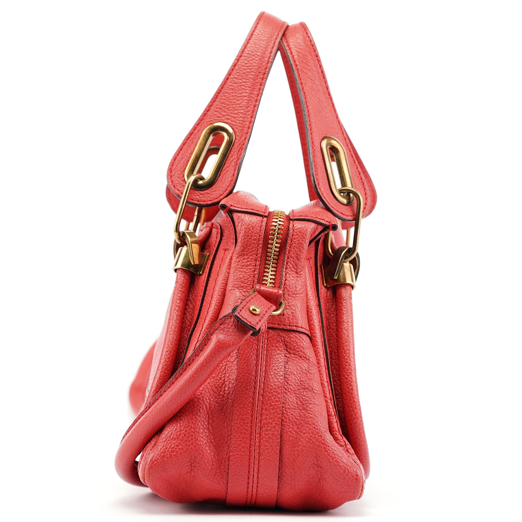 Pink Leather Paraty 2-Way Shoulder Bag