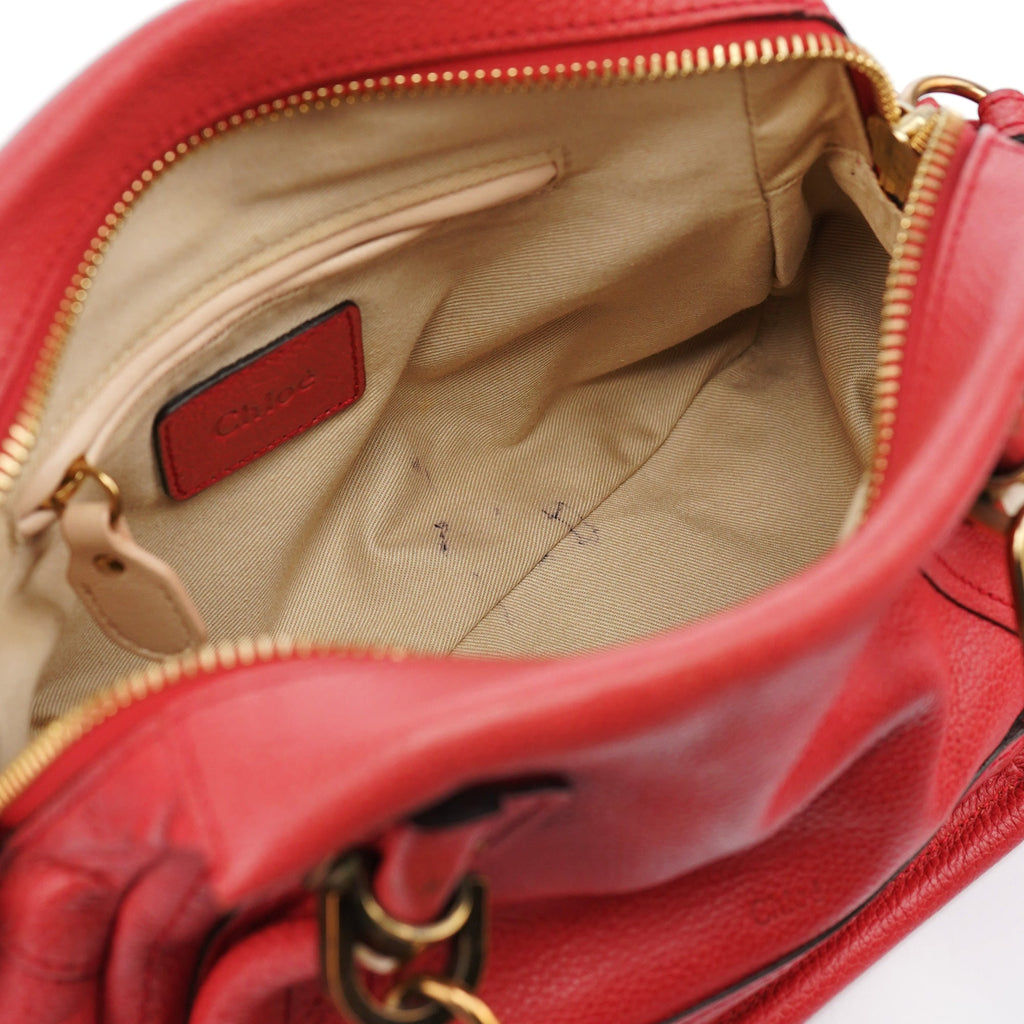 Pink Leather Paraty 2-Way Shoulder Bag
