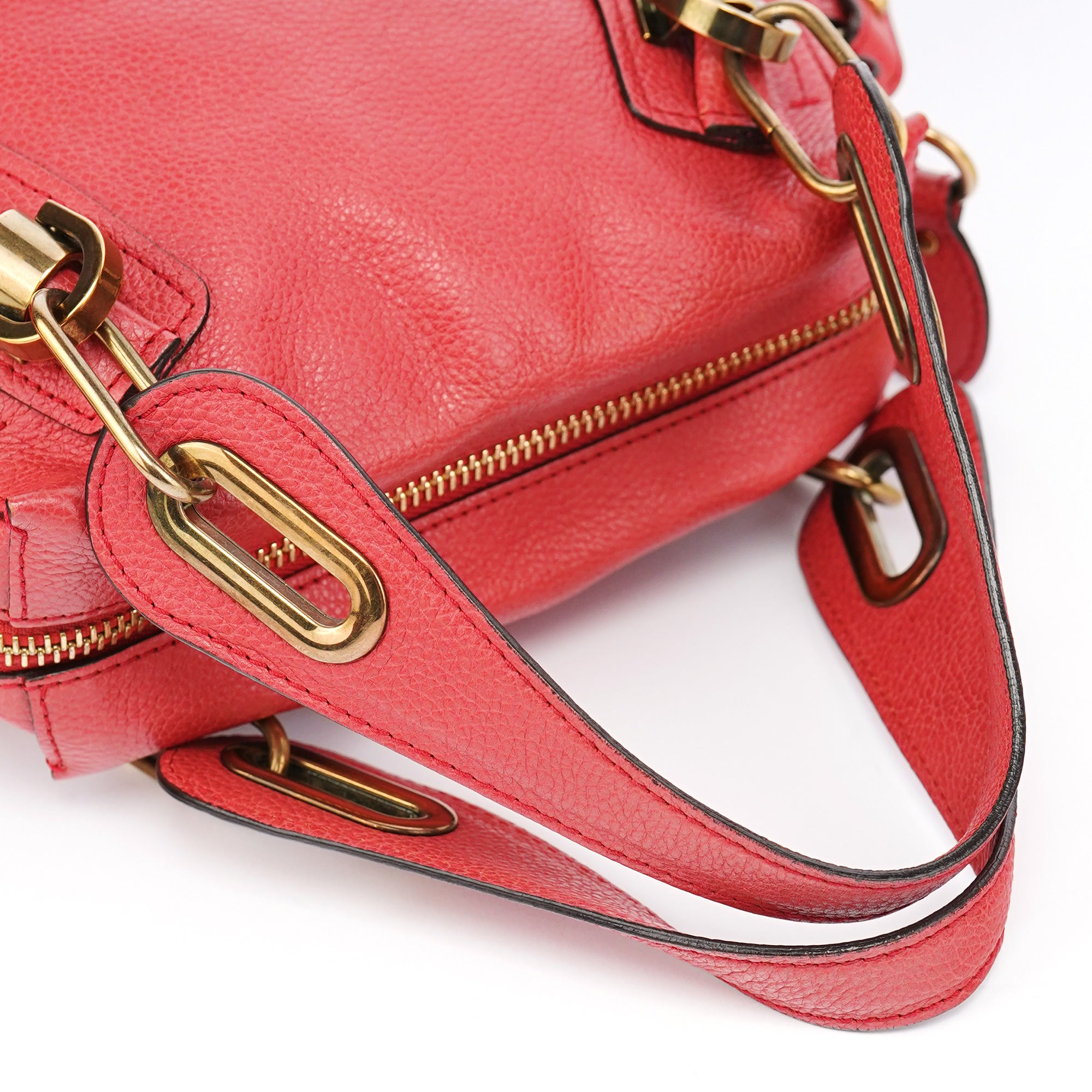 Pink Leather Paraty 2-Way Shoulder Bag