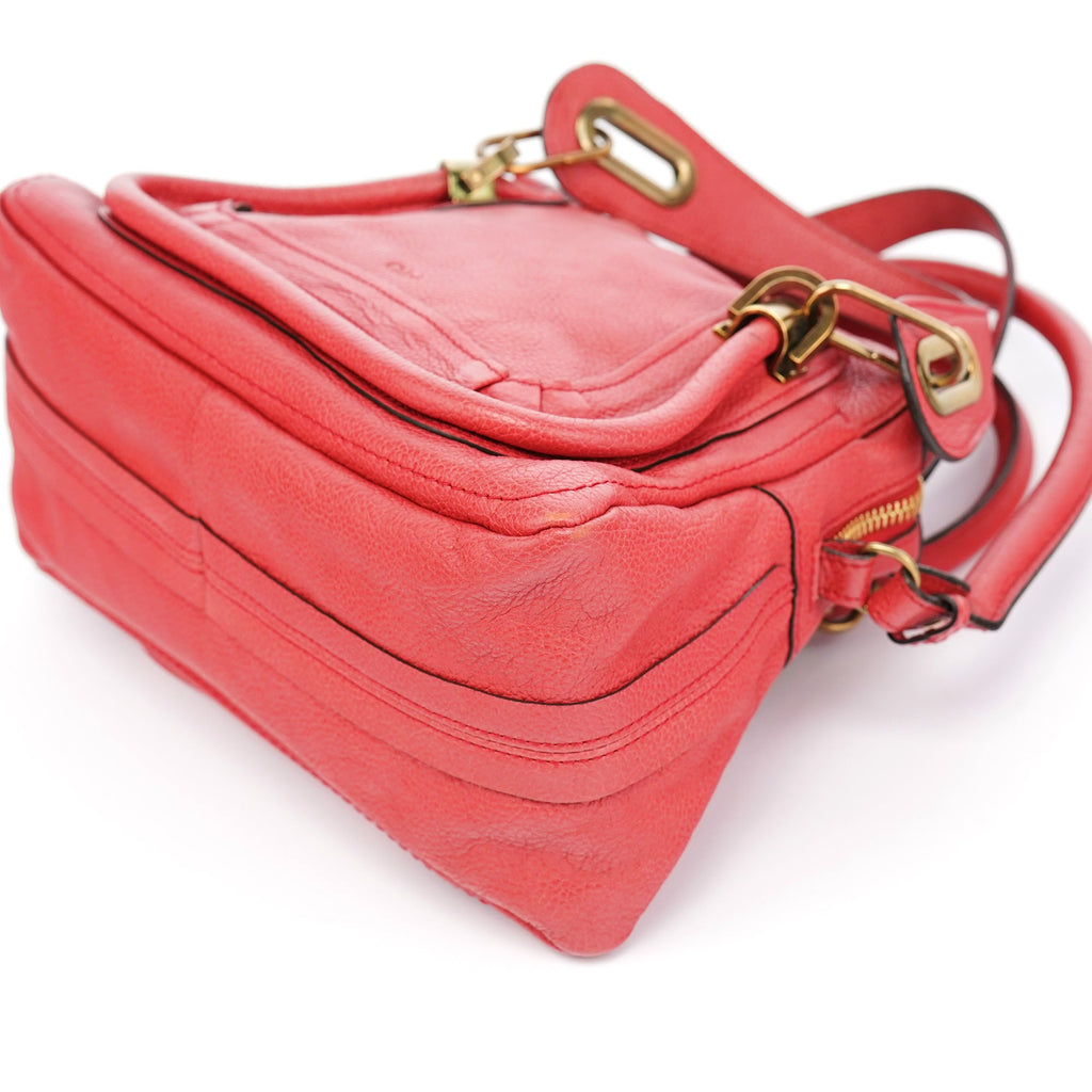 Pink Leather Paraty 2-Way Shoulder Bag