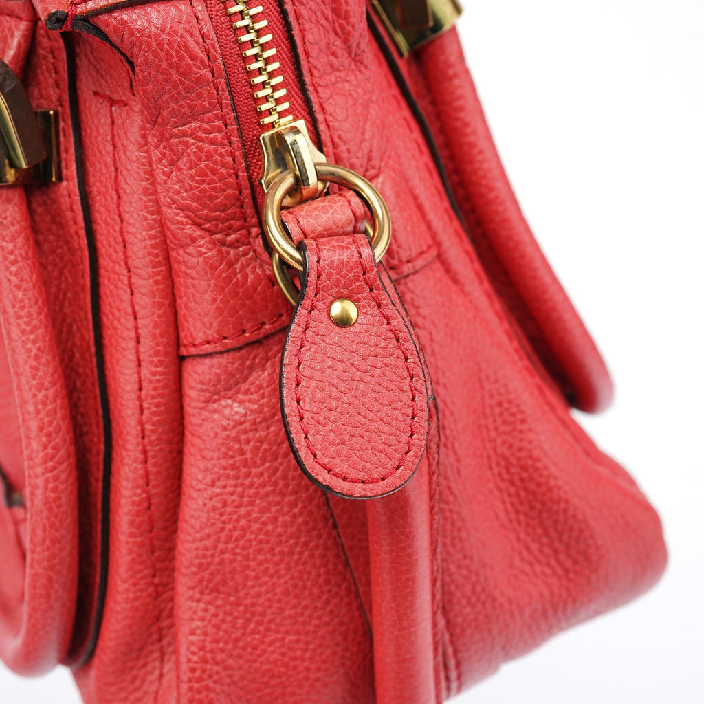 Pink Leather Paraty 2-Way Shoulder Bag
