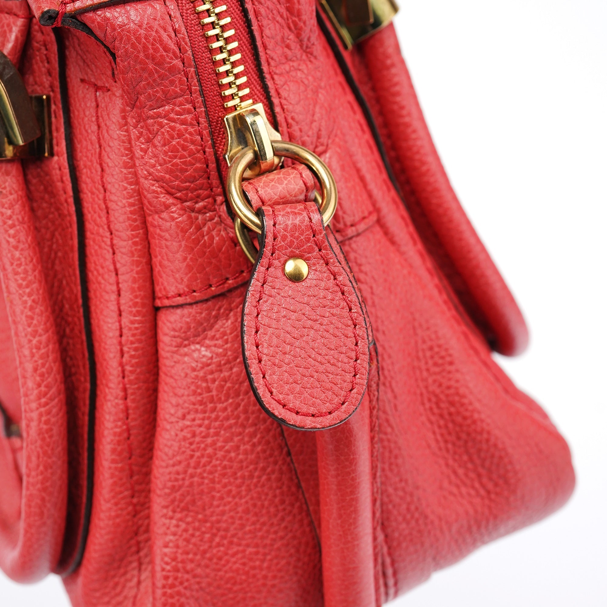 Pink Leather Paraty 2-Way Shoulder Bag