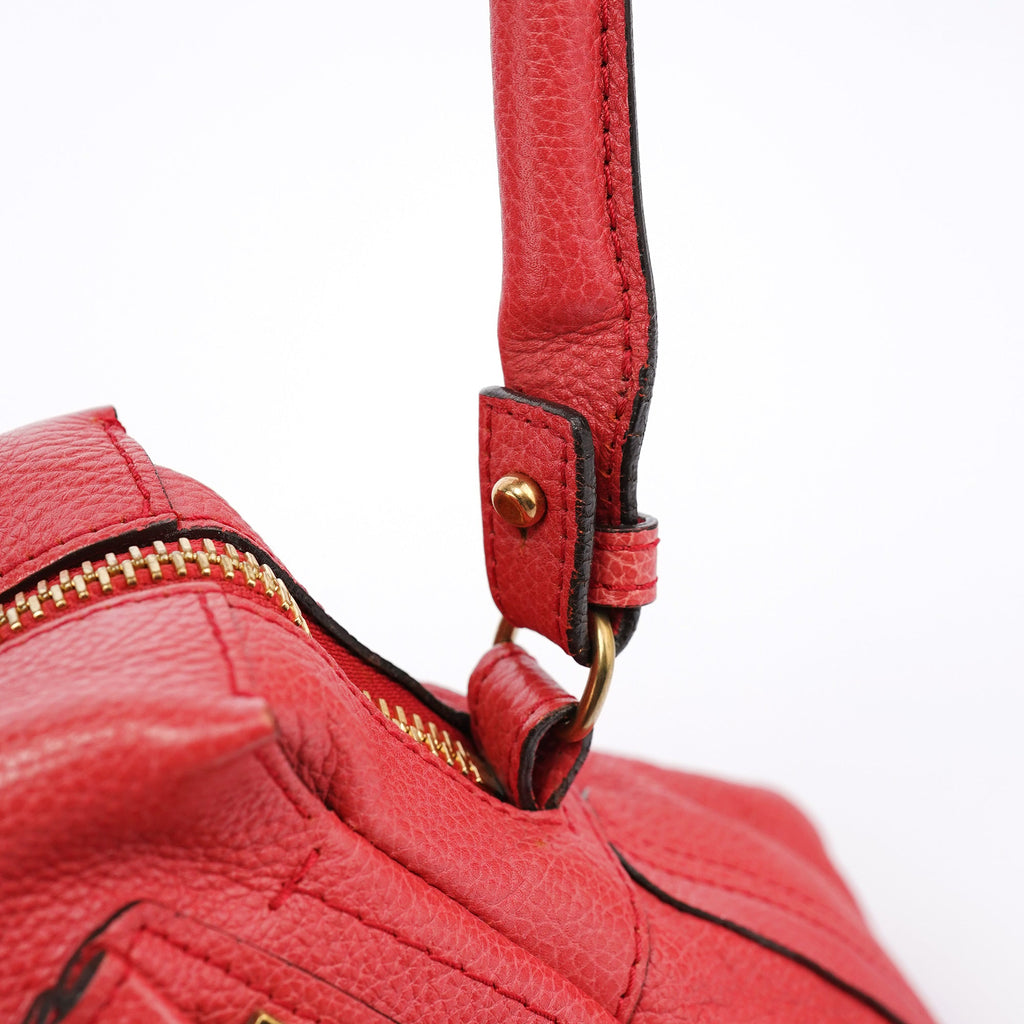 Pink Leather Paraty 2-Way Shoulder Bag