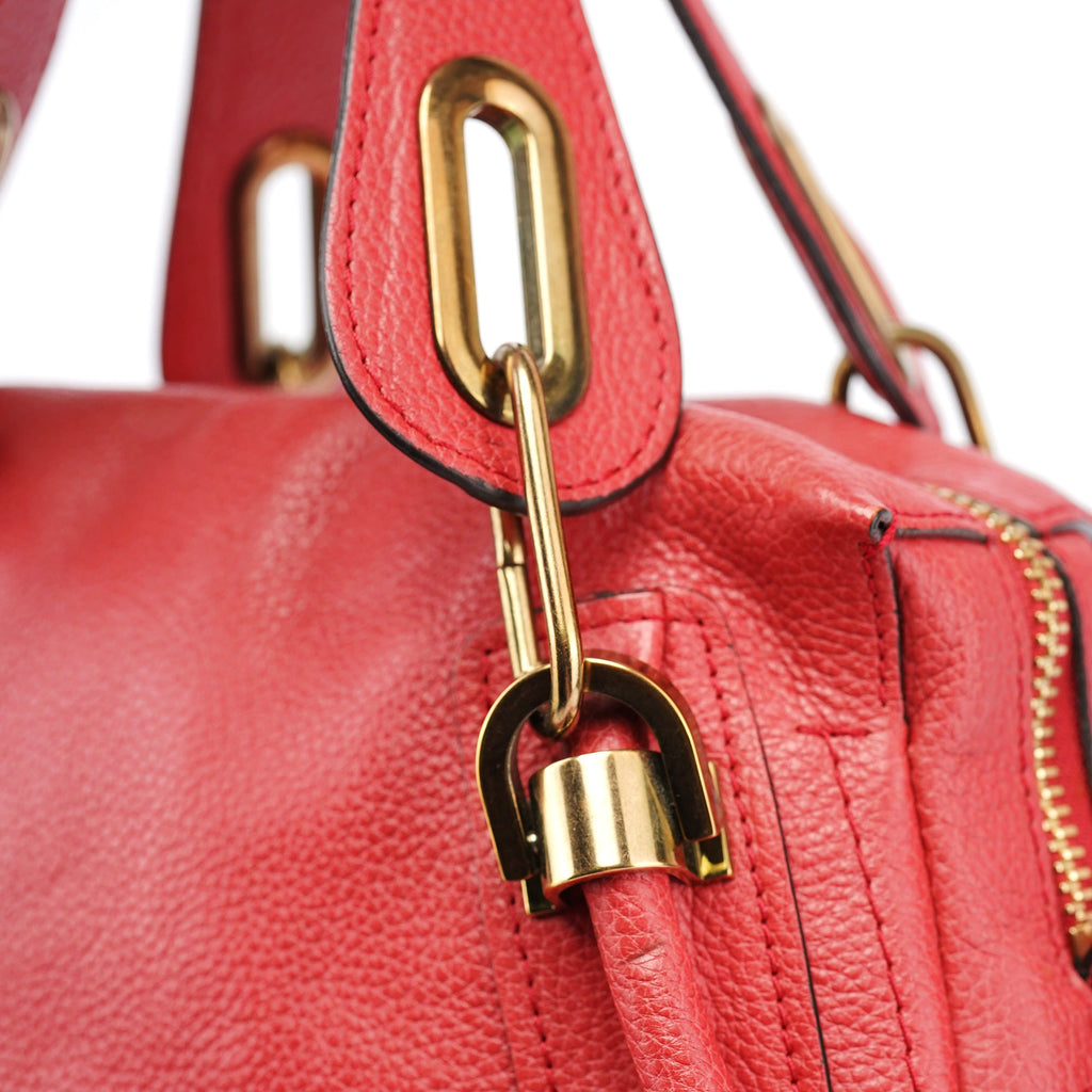 Pink Leather Paraty 2-Way Shoulder Bag