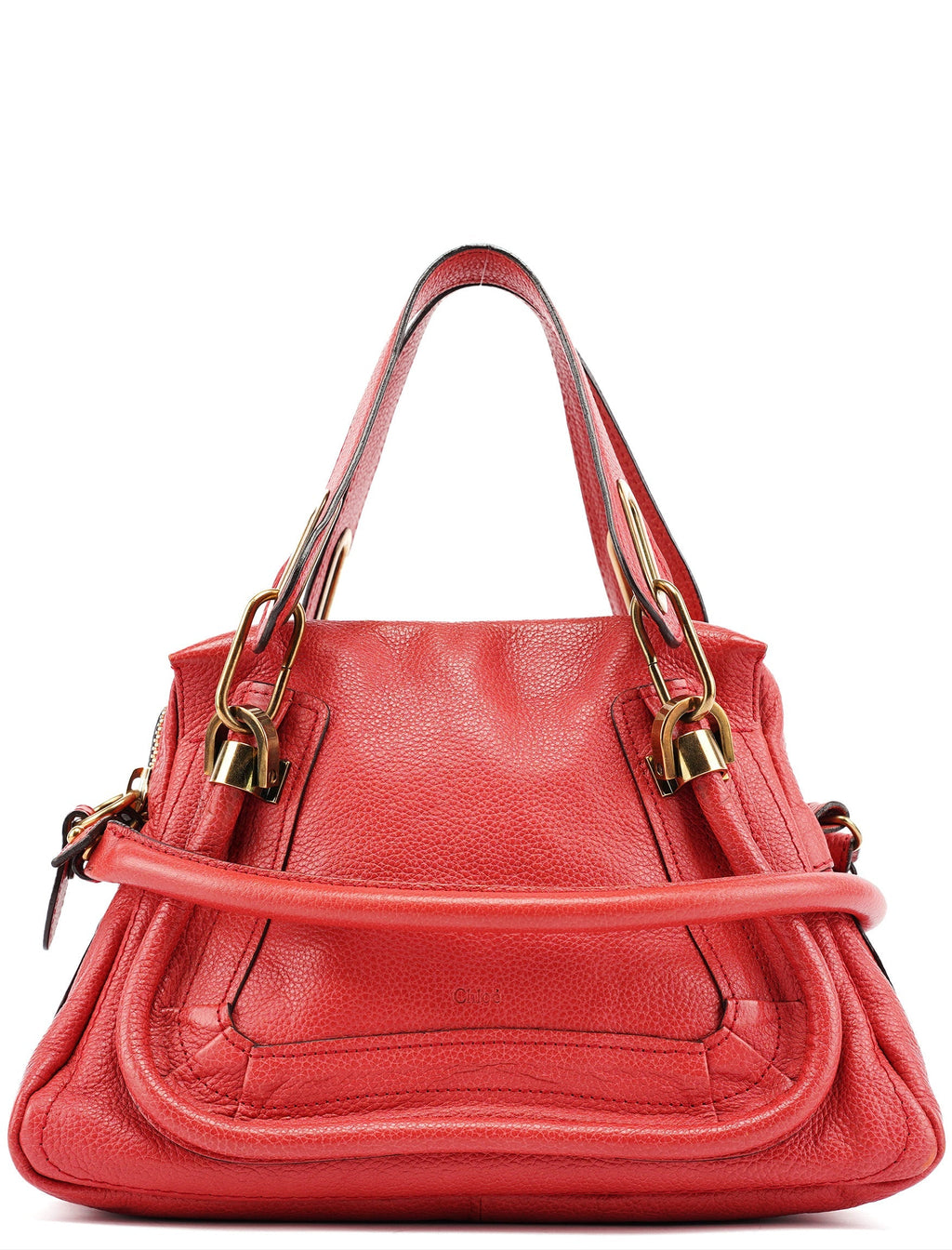 Pink Leather Paraty 2-Way Shoulder Bag