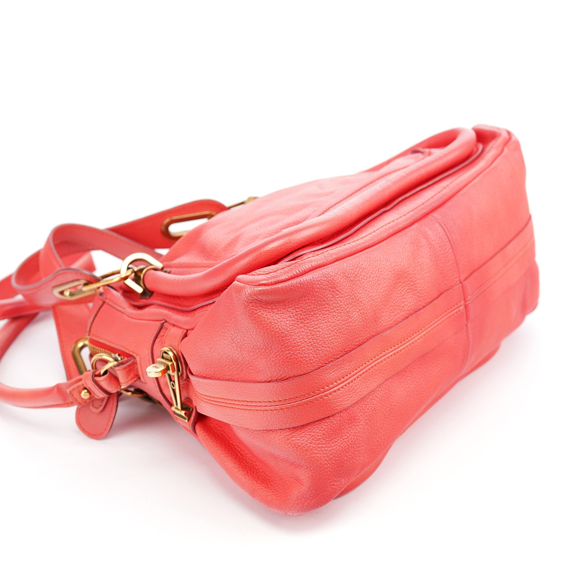Pink Leather Paraty 2-Way Shoulder Bag