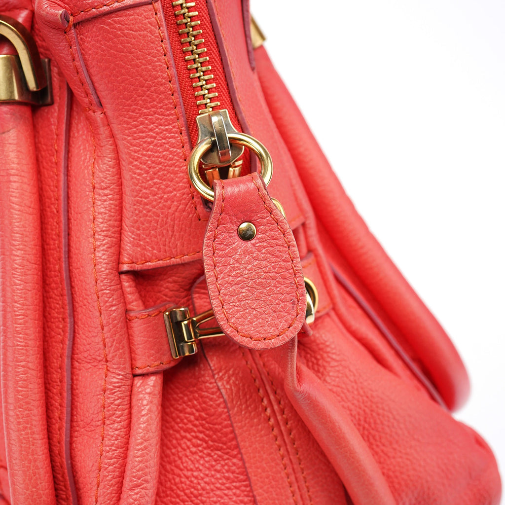 Pink Leather Paraty 2-Way Shoulder Bag