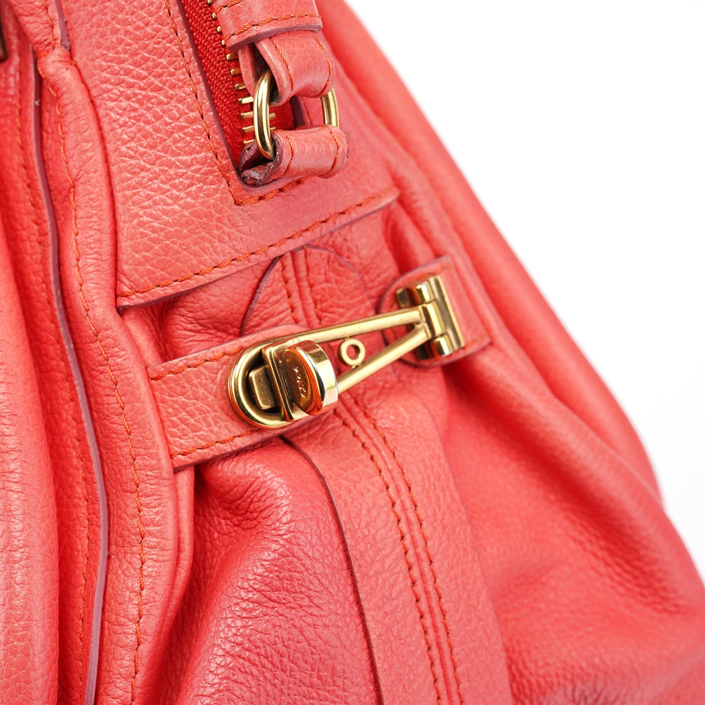Pink Leather Paraty 2-Way Shoulder Bag