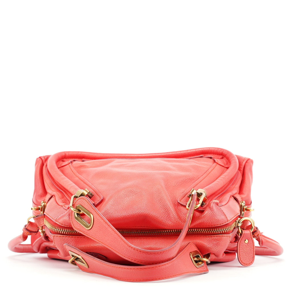 Pink Leather Paraty 2-Way Shoulder Bag