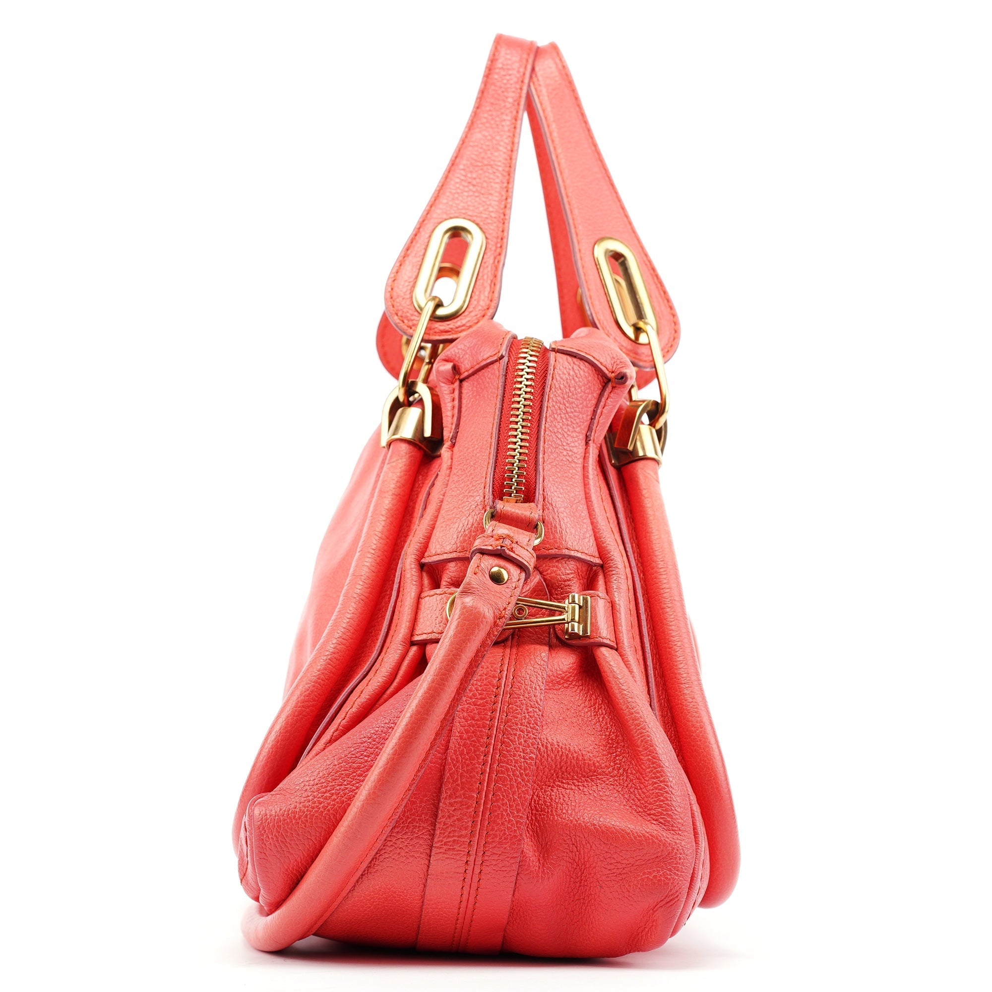 Pink Leather Paraty 2-Way Shoulder Bag